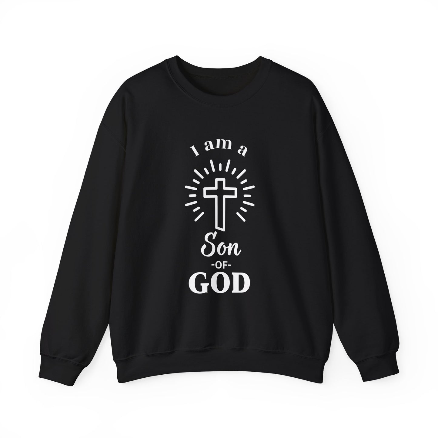Unisex Christian Crewneck Sweatshirt - "I am a Son of God"