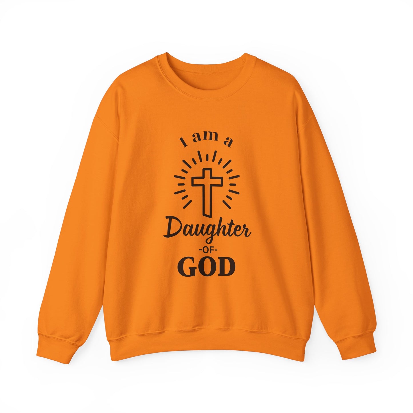 Daughter of God Crewneck Sweatshirt - Faith-Inspired Unisex Heavy Blend