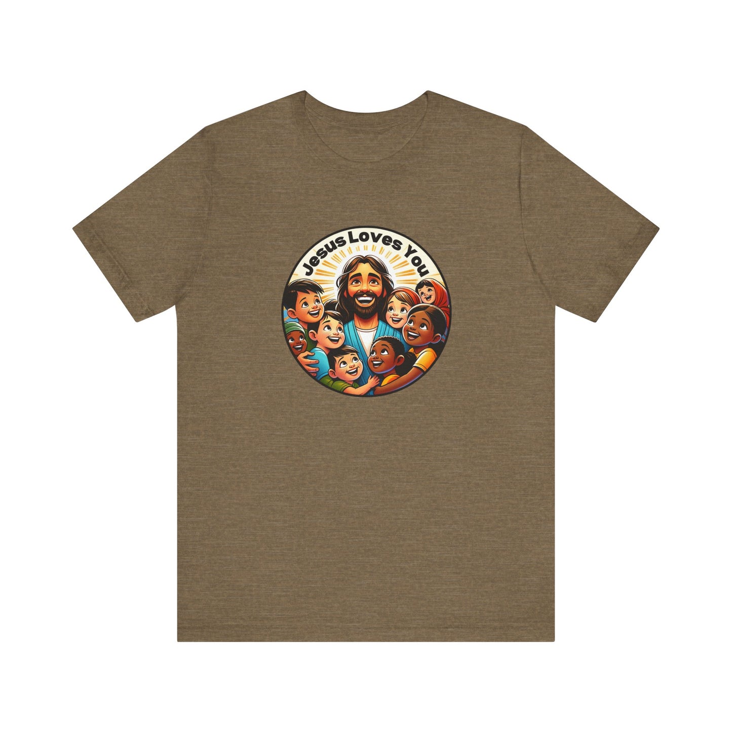 Men's Colorful 'Jesus Loves You' T-Shirt - Christian Apparel