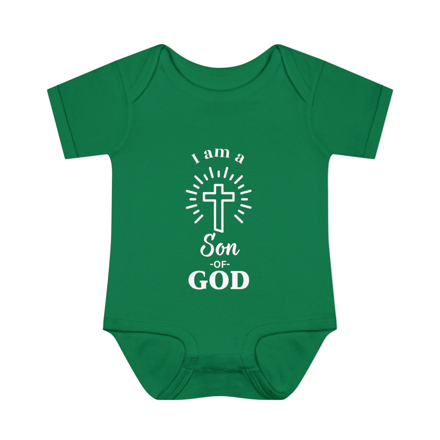 Christian Infant and Toddler Bodysuit - "I am a Son of God" - Perfect Baby Gift for Baptism or Baby Shower