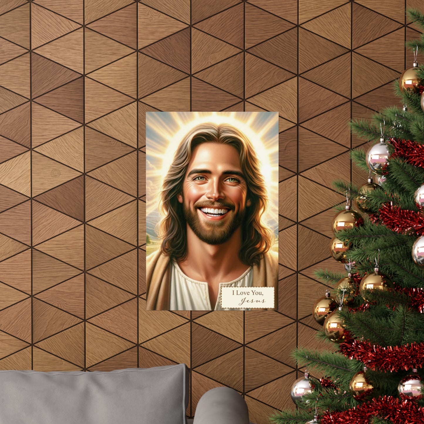 Religious Wall Art: 'Jesus Loves You' Matte Poster – Inspirational Christian Decor