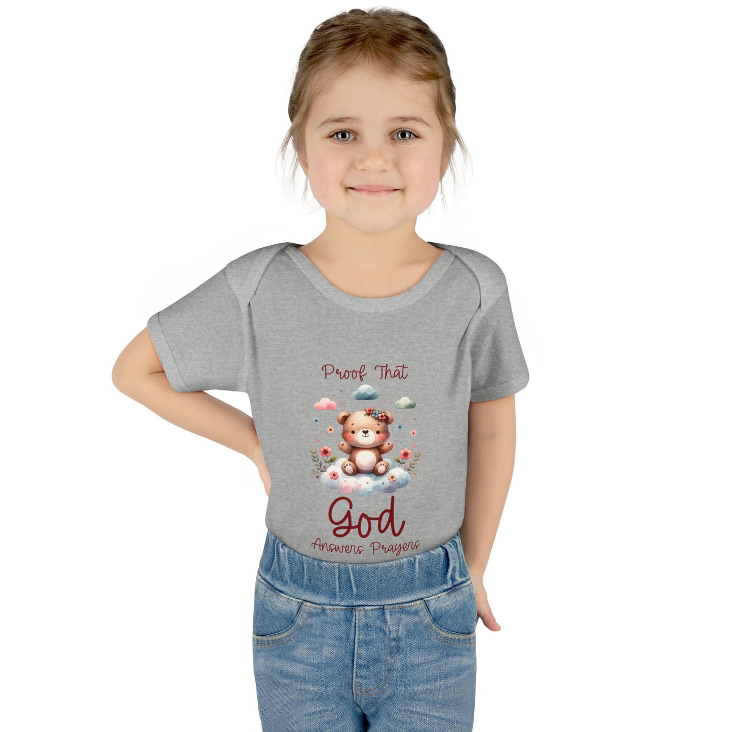 Cute God Prayer Infant and Toddler Bodysuit for Girls- Adorable Baby Onesie for Newborns