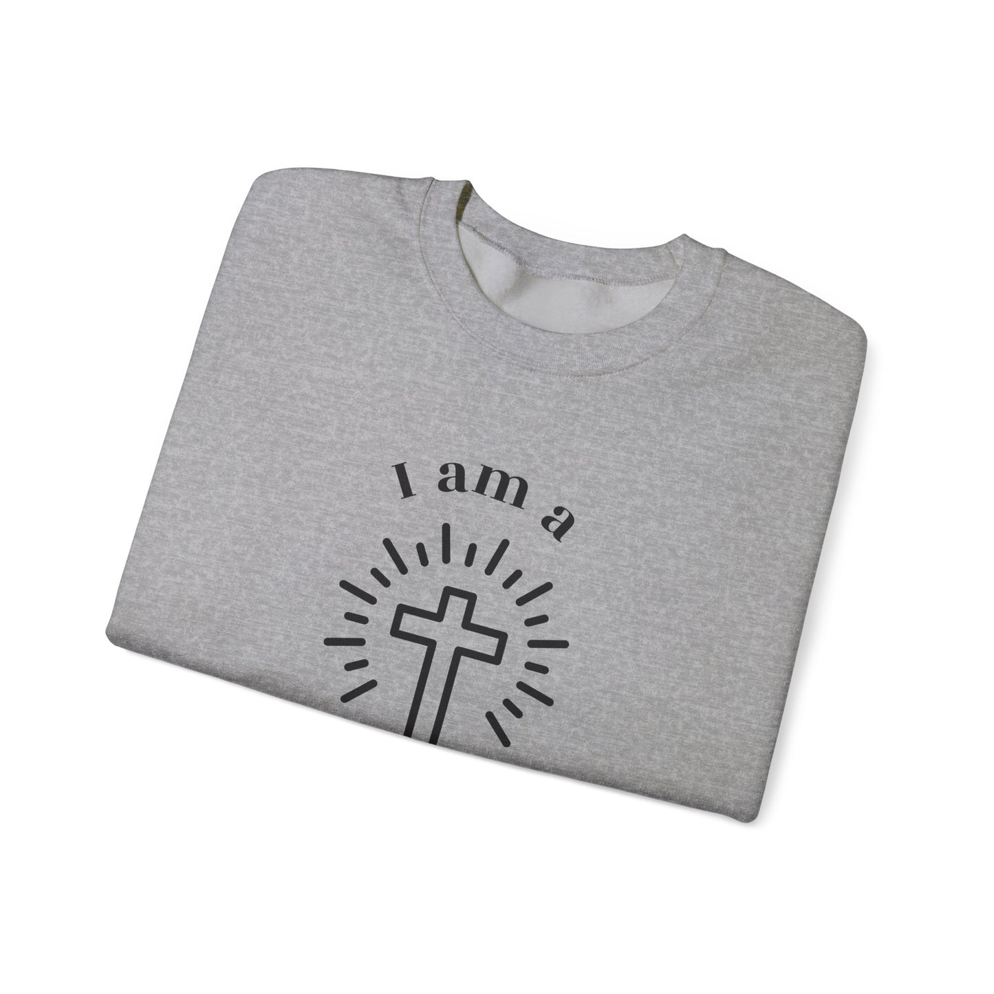 Daughter of God Crewneck Sweatshirt - Faith-Inspired Unisex Heavy Blend