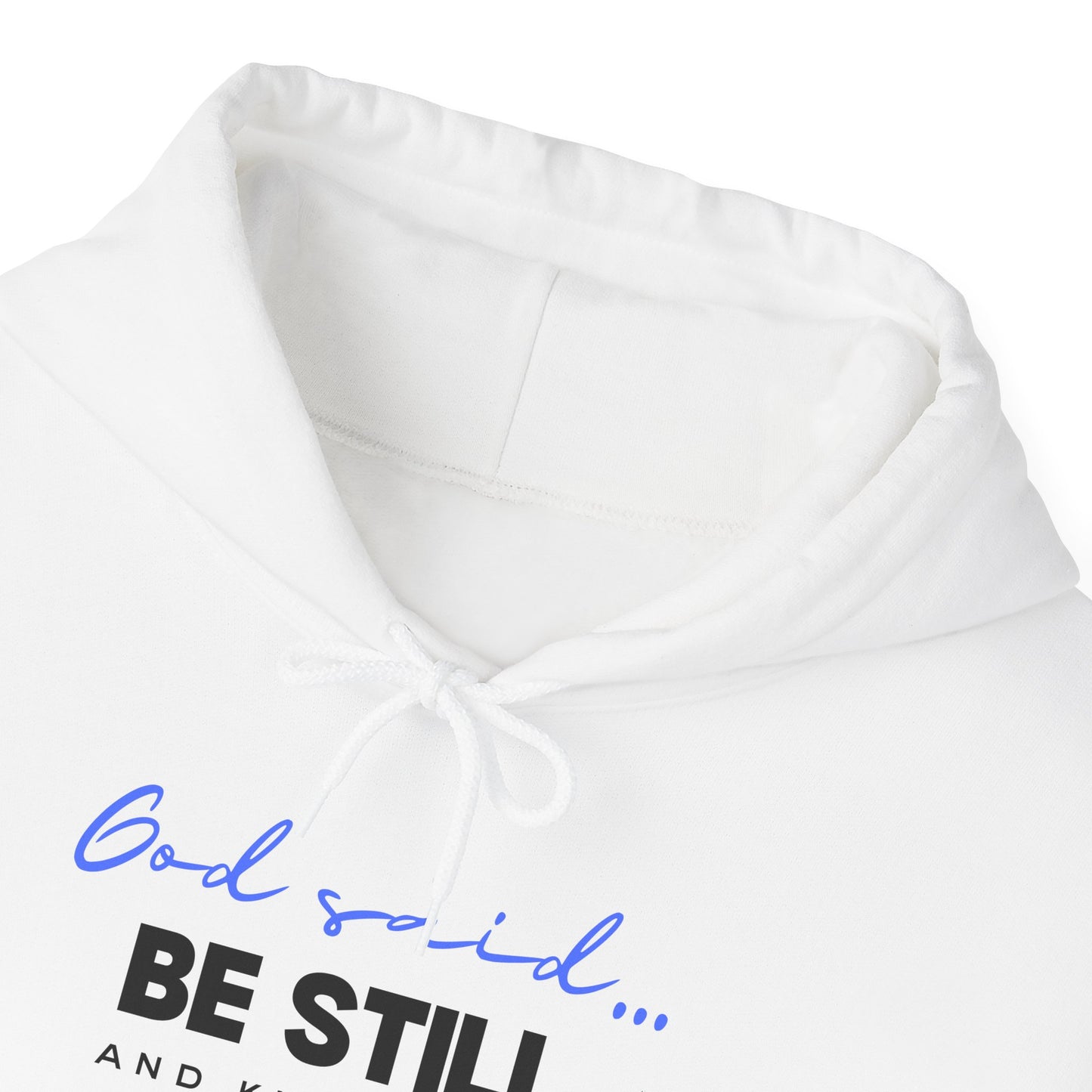 Be Still and Know Hoodie | Christian Hooded Sweatshirt | Faith-Based Unisex Hoodie | Trust God Sweatshirt | Warm Religious Apparel - Winter