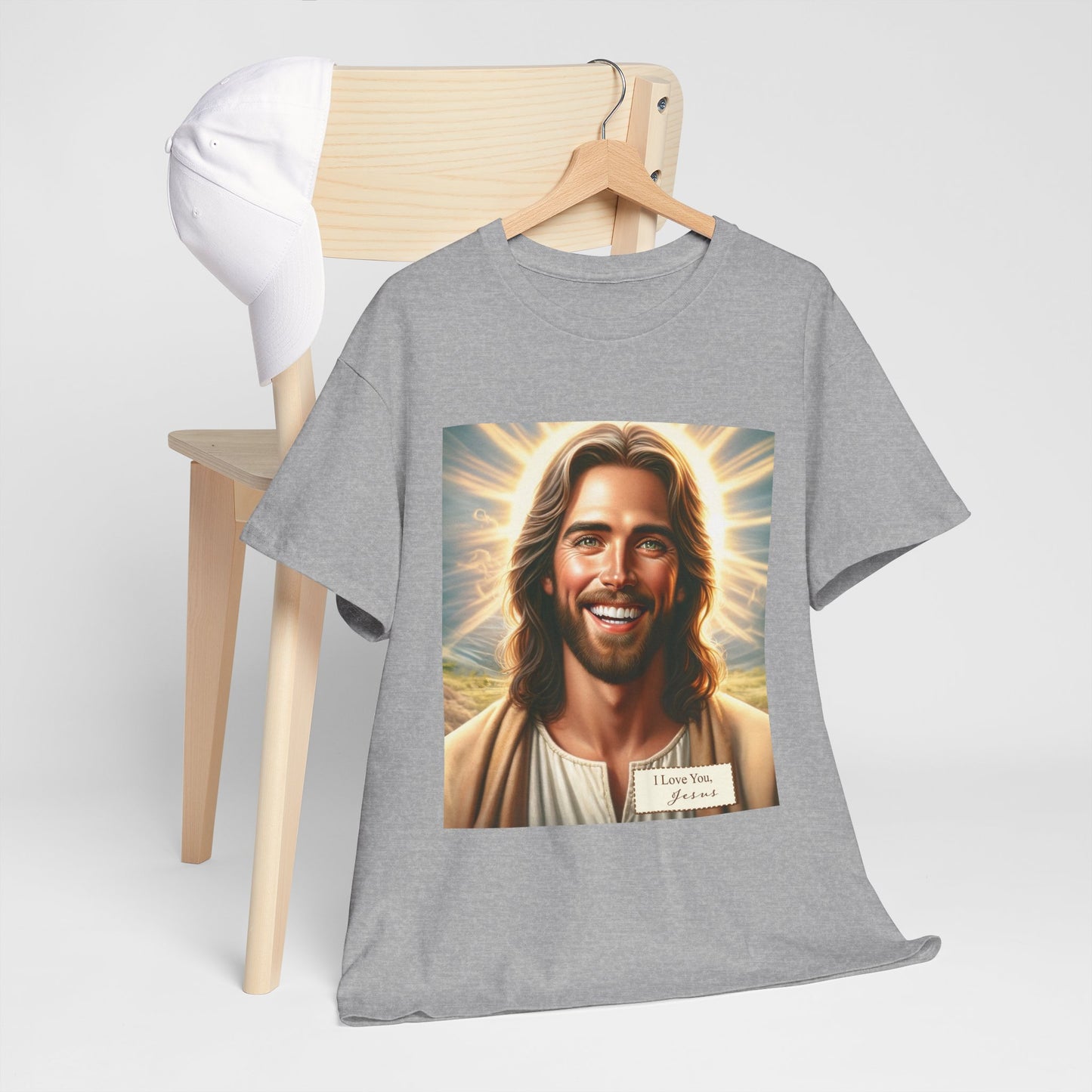 Faith-Inspired Fashion - Jesus Loves You Unisex Heavy Cotton Tee
