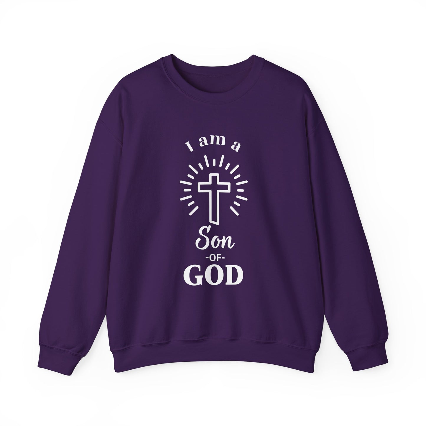 Unisex Christian Crewneck Sweatshirt - "I am a Son of God"