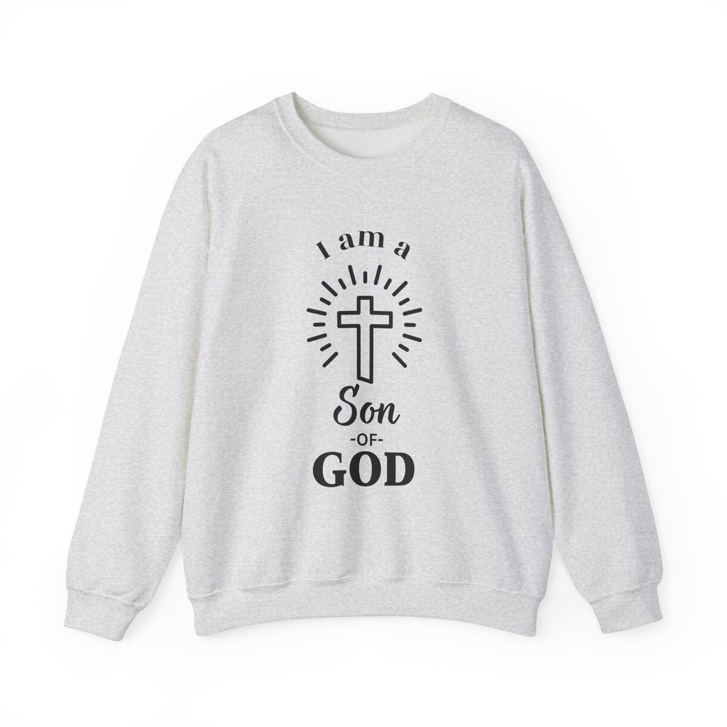Unisex Christian Crewneck Sweatshirt - "I am a Son of God"