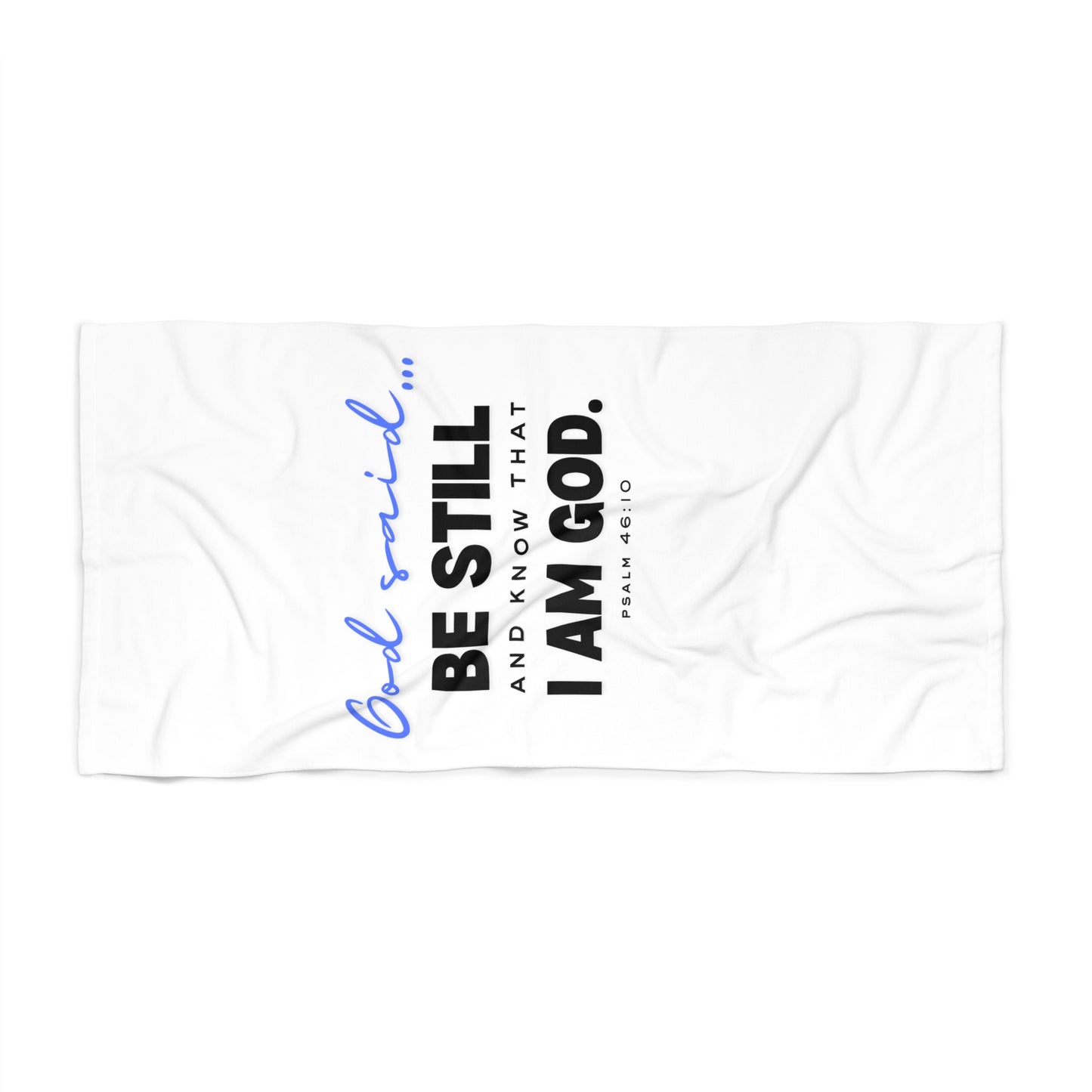 Be Still and Know Beach Towel | Christian Beach Towel |  Bible Verse Towel for Pool or Beach | Inspirational Religious Gift