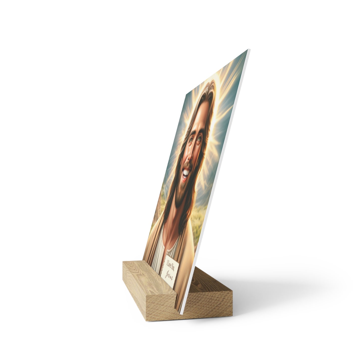Sacred Elegance - Jesus Loves You Gallery Board with Stand