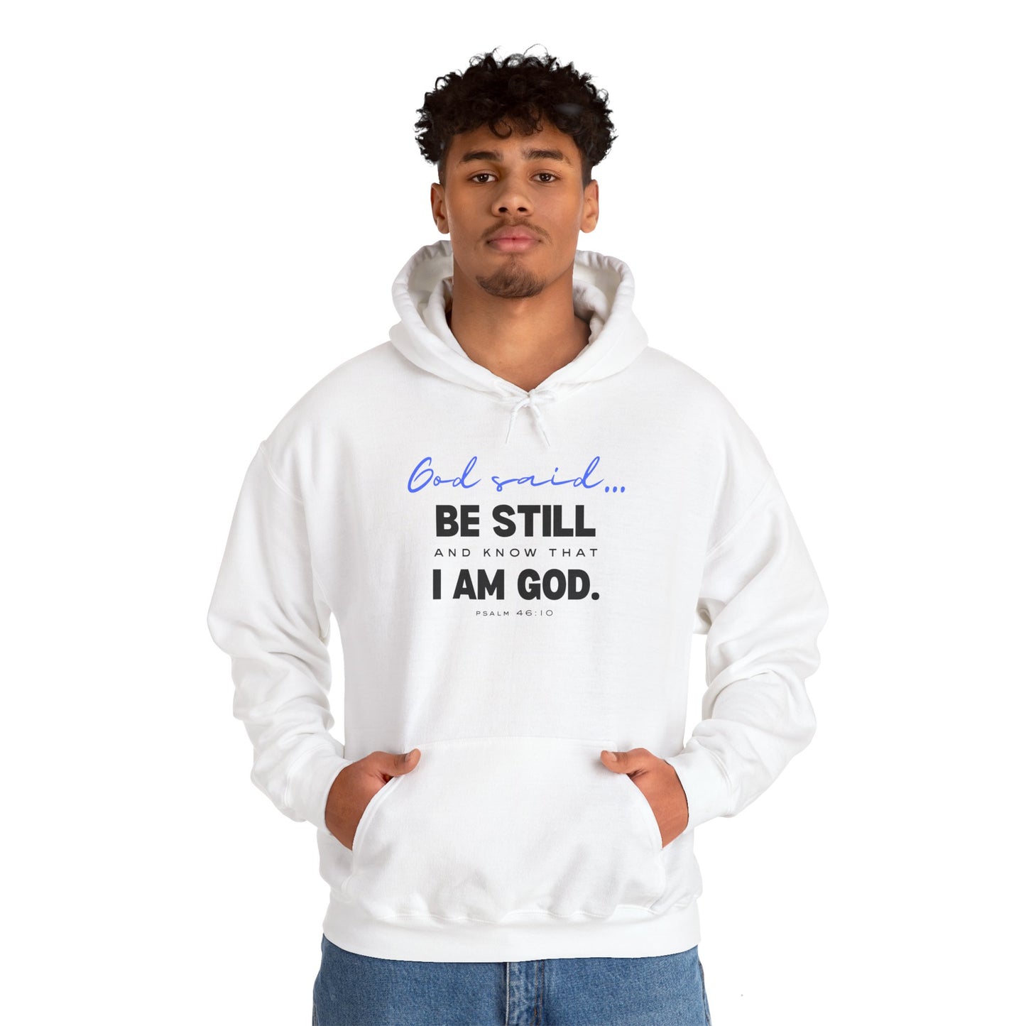 Be Still and Know Hoodie | Christian Hooded Sweatshirt | Faith-Based Unisex Hoodie | Trust God Sweatshirt | Warm Religious Apparel - Winter
