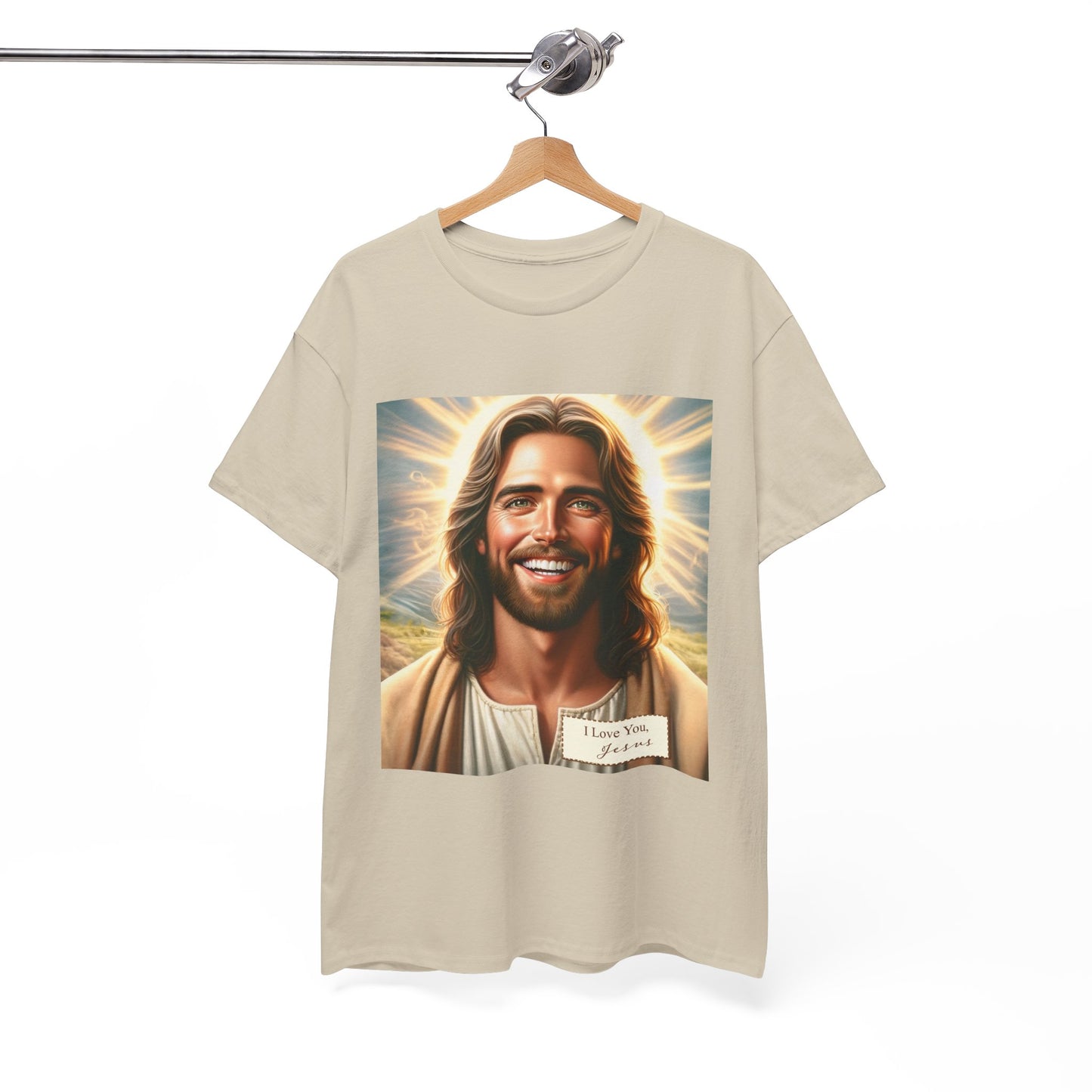 Faith-Inspired Fashion - Jesus Loves You Unisex Heavy Cotton Tee