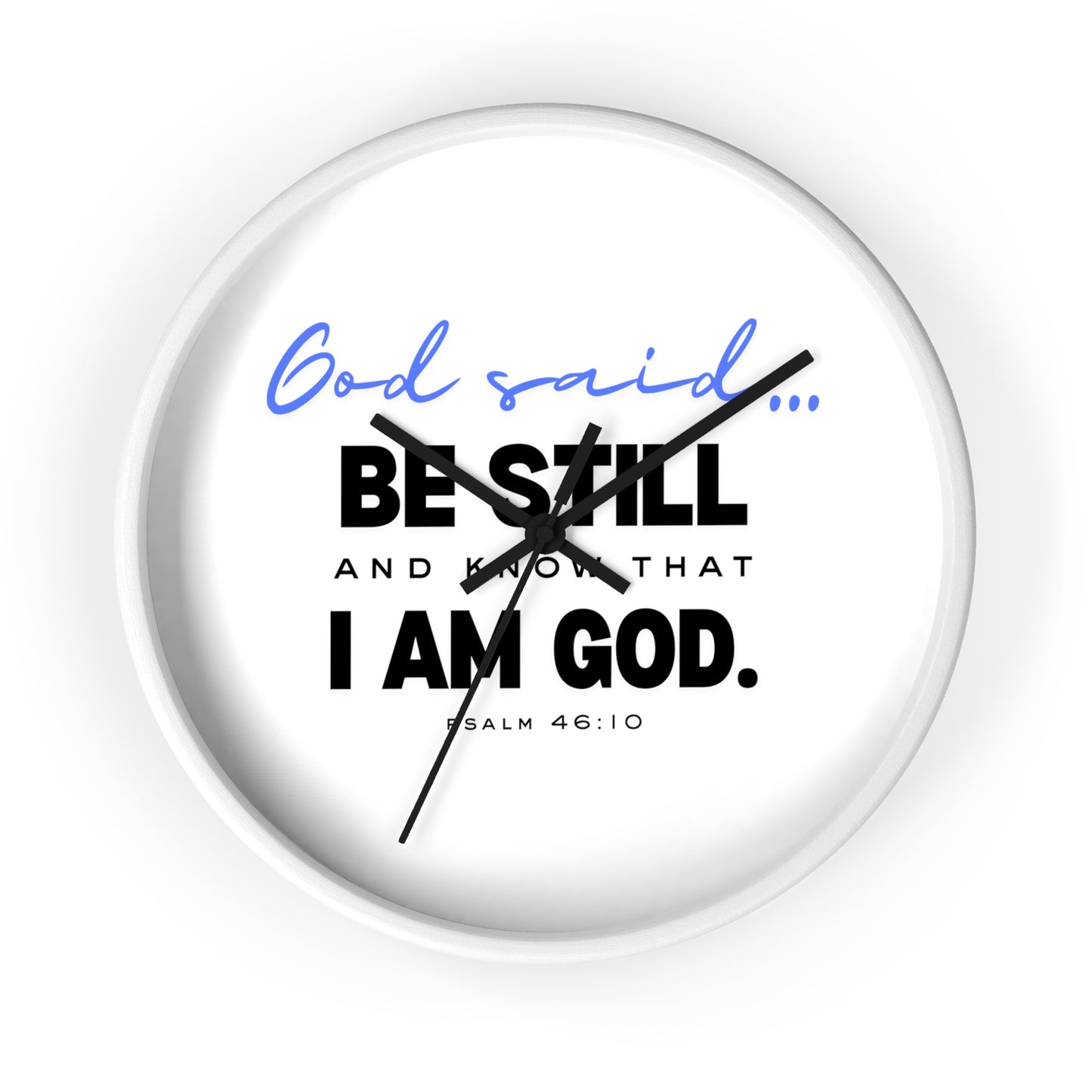 Be Still and Know Wall Clock | Christian Wall Clock for Home | Bible Verse Clock | Inspirational Religious Gift