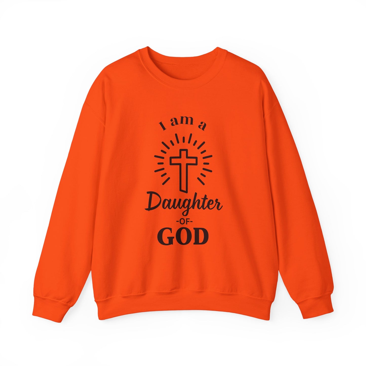 Daughter of God Crewneck Sweatshirt - Faith-Inspired Unisex Heavy Blend