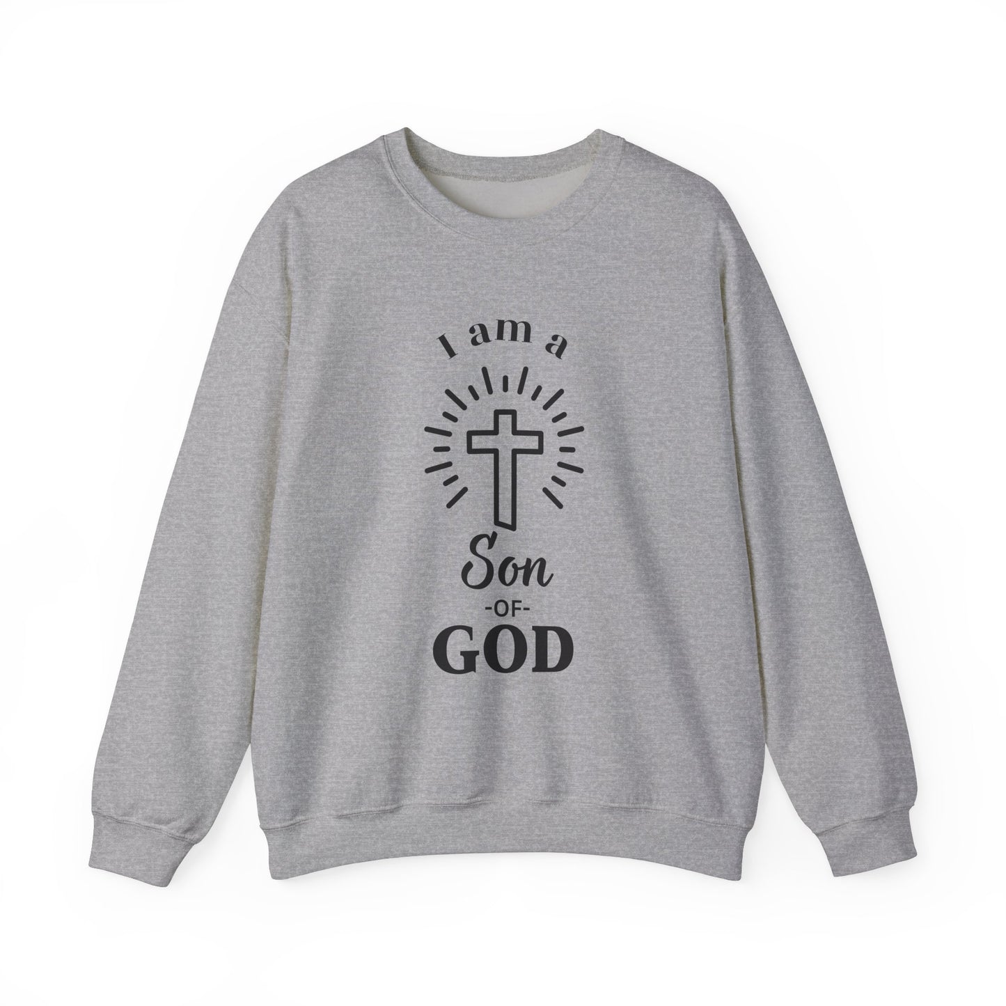 Unisex Christian Crewneck Sweatshirt - "I am a Son of God"