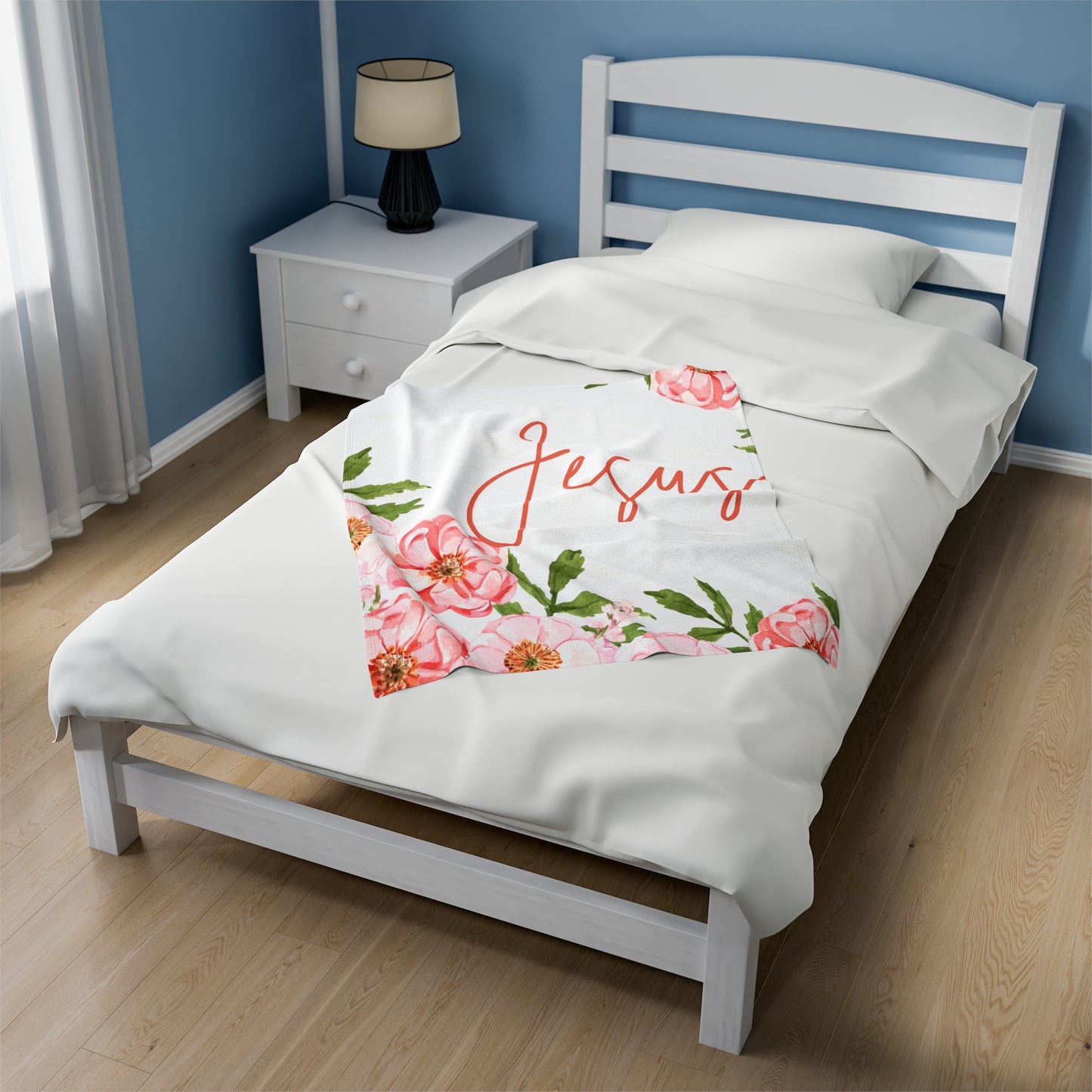 Jesus Signature Velveteen Plush Blanket