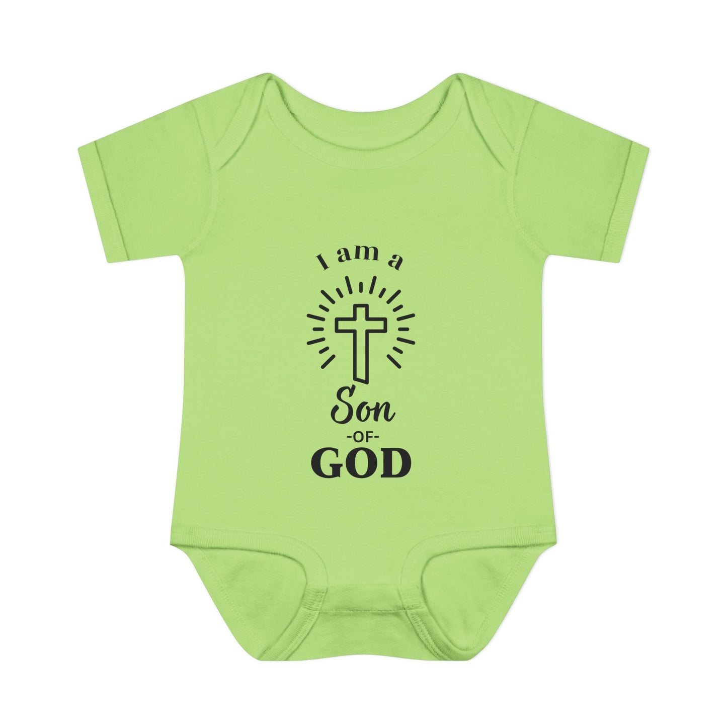 Christian Infant and Toddler Bodysuit - "I am a Son of God" - Perfect Baby Gift for Baptism or Baby Shower
