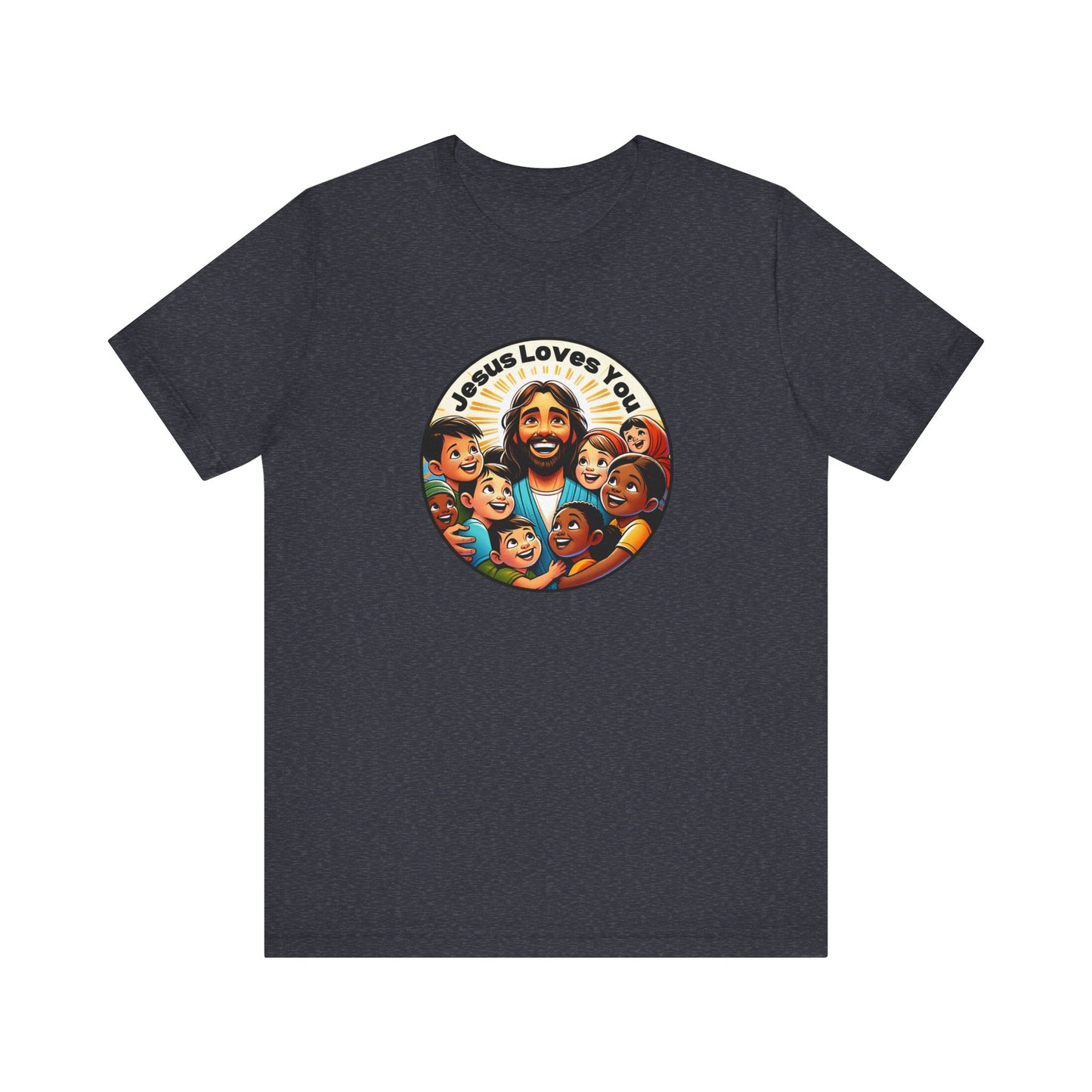 Men's Colorful 'Jesus Loves You' T-Shirt - Christian Apparel