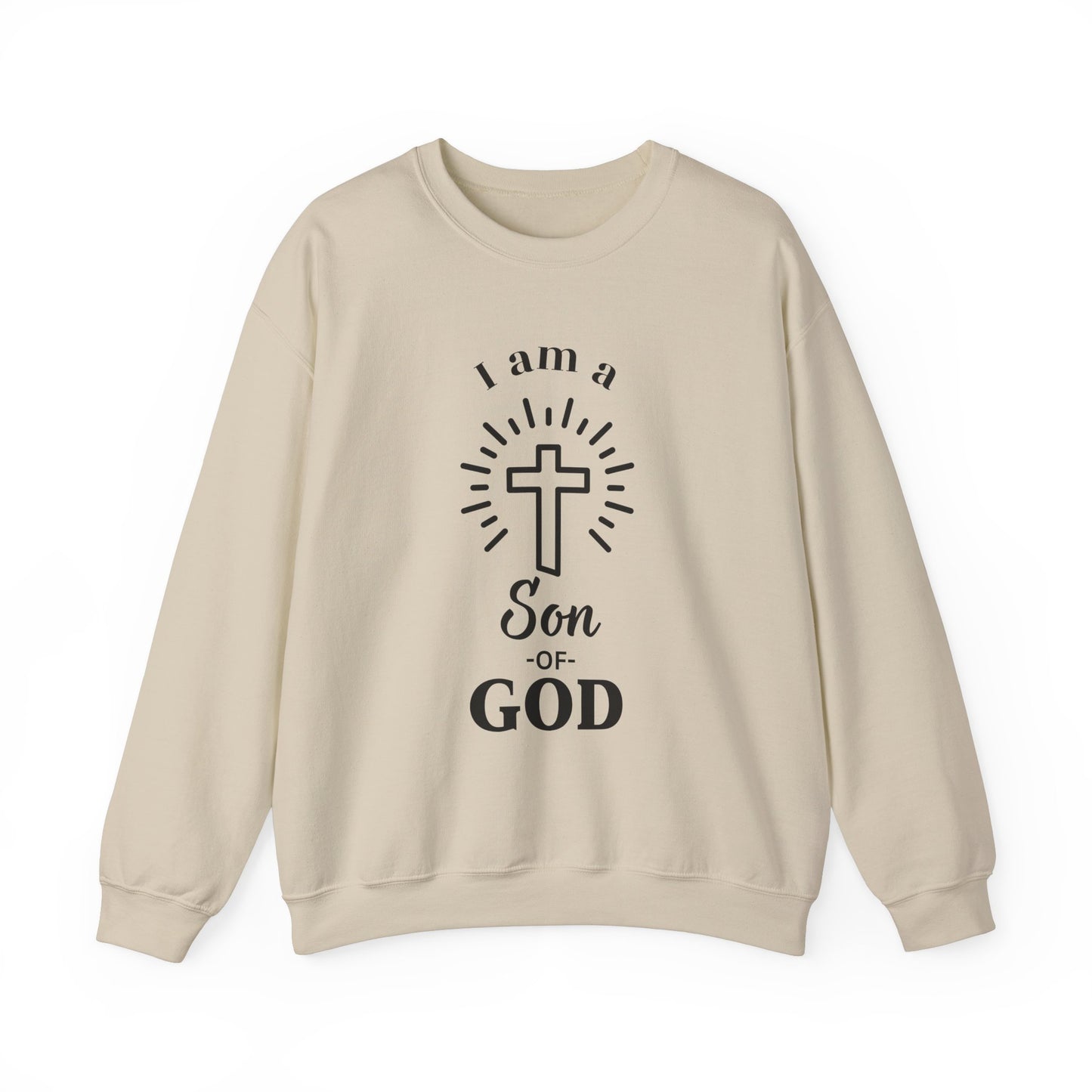 Unisex Christian Crewneck Sweatshirt - "I am a Son of God"