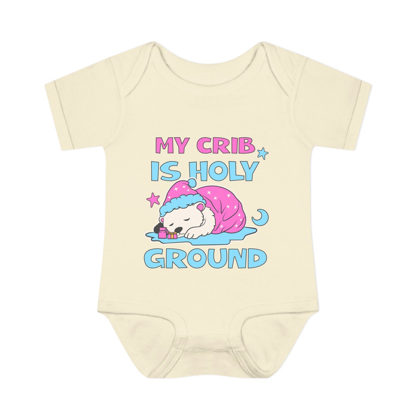 My Crib Is Holy Ground Baby Bodysuit - Cute Infant Apparel for Newborns