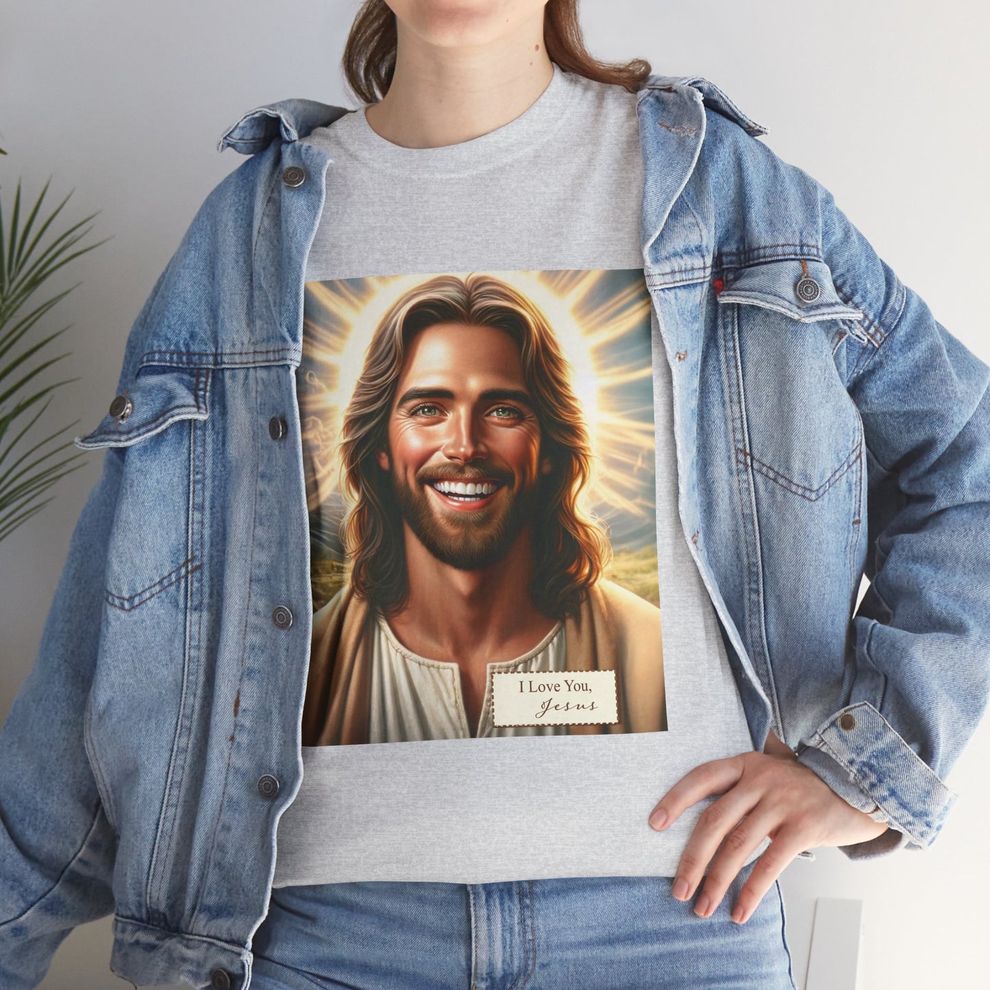 Faith-Inspired Fashion - Jesus Loves You Unisex Heavy Cotton Tee