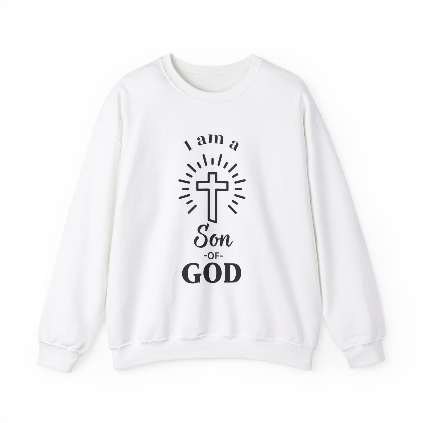 Unisex Christian Crewneck Sweatshirt - "I am a Son of God"