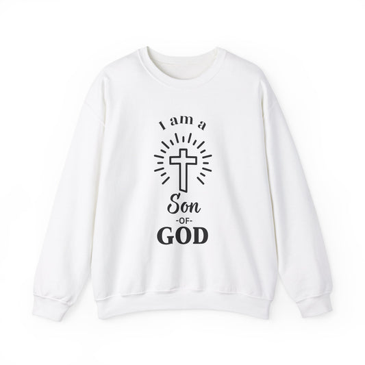 Unisex Christian Crewneck Sweatshirt - "I am a Son of God"