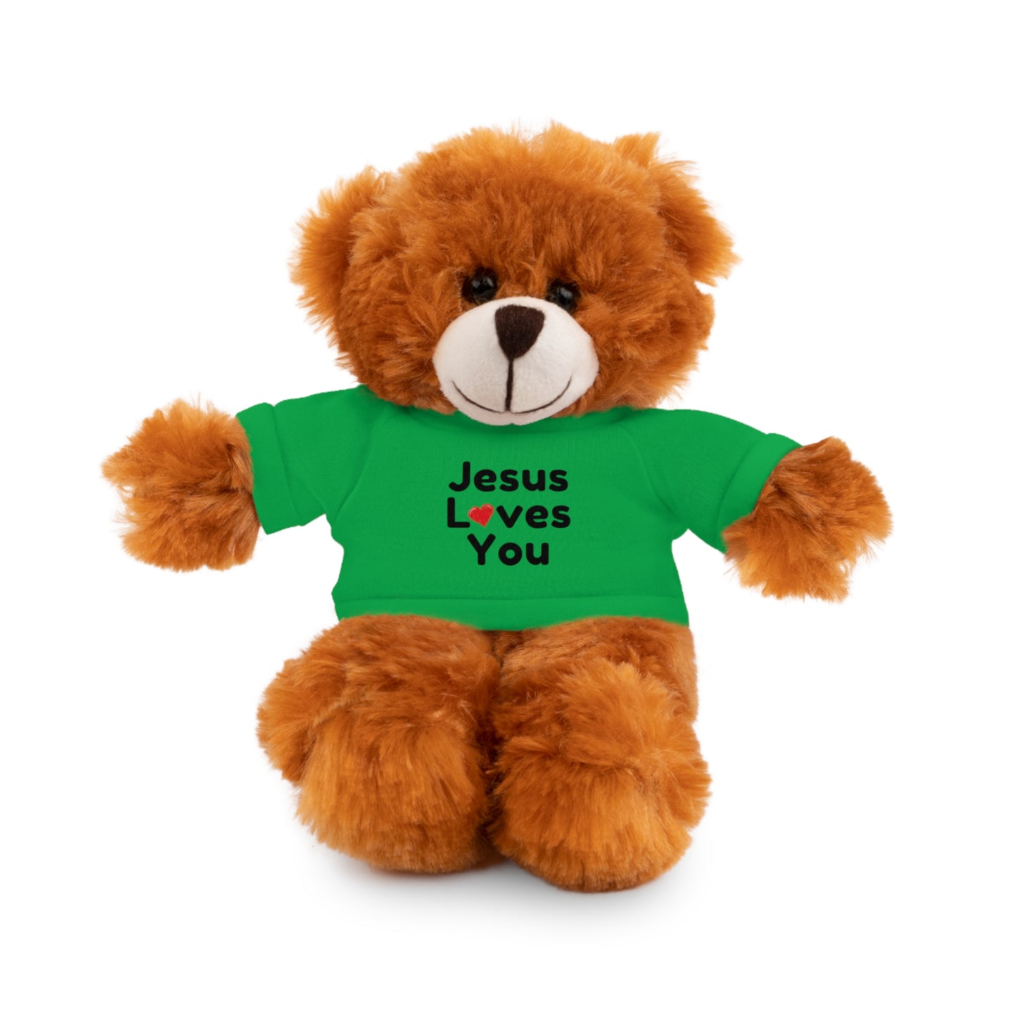 Jesus Loves You Plush Toy with Tee - Faith-inspired Stuffed Animal Gift