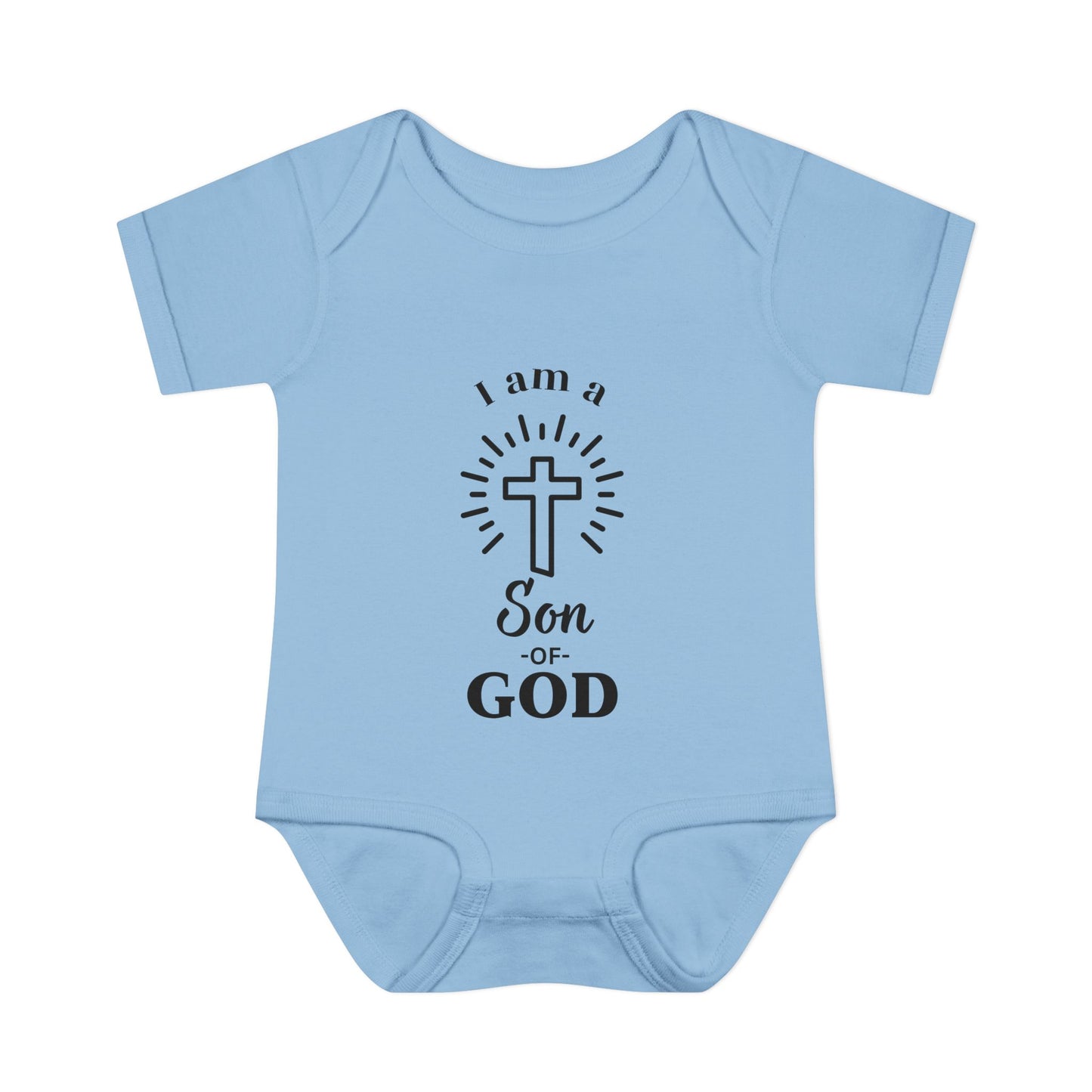 Christian Infant and Toddler Bodysuit - "I am a Son of God" - Perfect Baby Gift for Baptism or Baby Shower