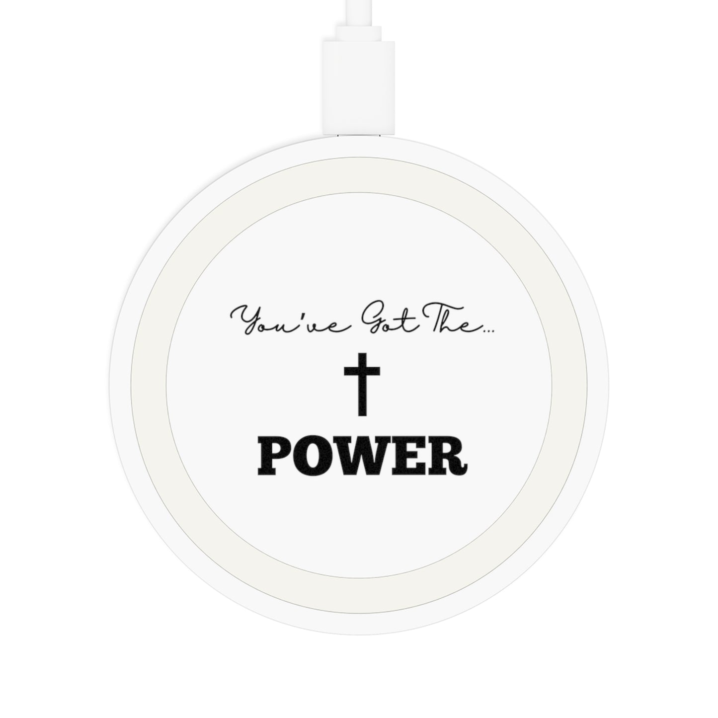 Christian Wireless Charging Pad, Tech-Savvy, Power Up, Durable, iPhone & Android, Quake Pad