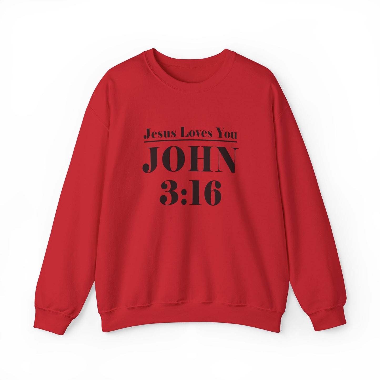 John 3:16 Unisex Heavy Blend Crewneck Sweatshirt - Scripture-inspired Christian Apparel