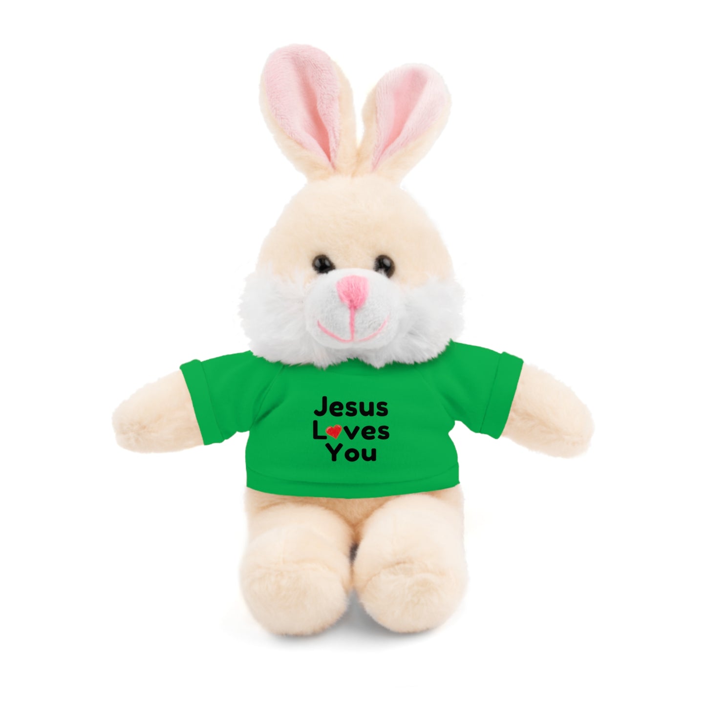 Jesus Loves You Plush Toy with Tee - Faith-inspired Stuffed Animal Gift