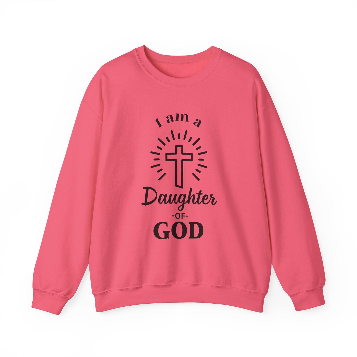 Daughter of God Crewneck Sweatshirt - Faith-Inspired Unisex Heavy Blend