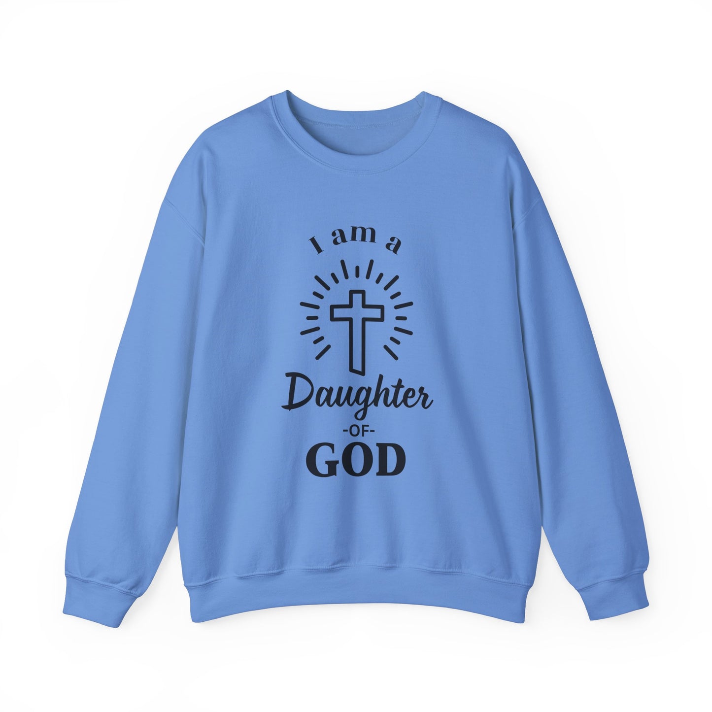 Daughter of God Crewneck Sweatshirt - Faith-Inspired Unisex Heavy Blend