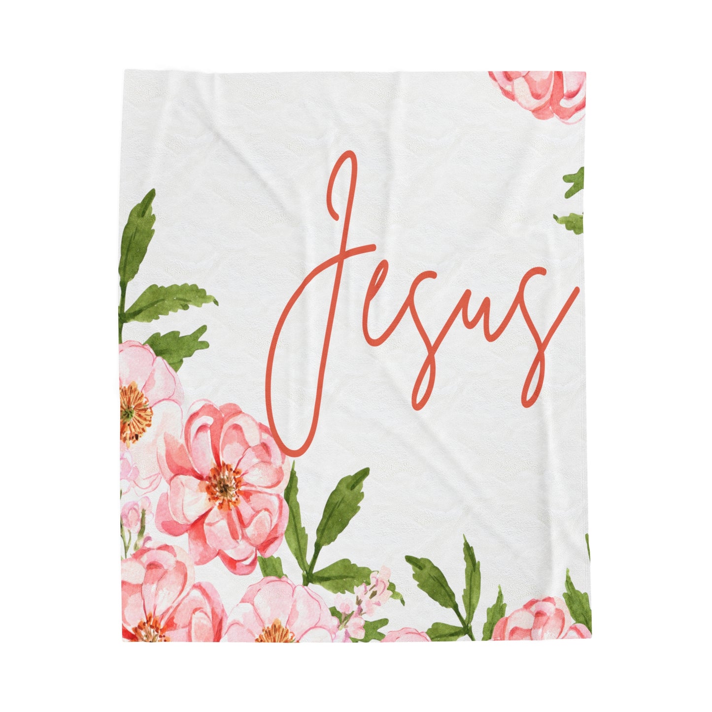 Jesus Signature Velveteen Plush Blanket