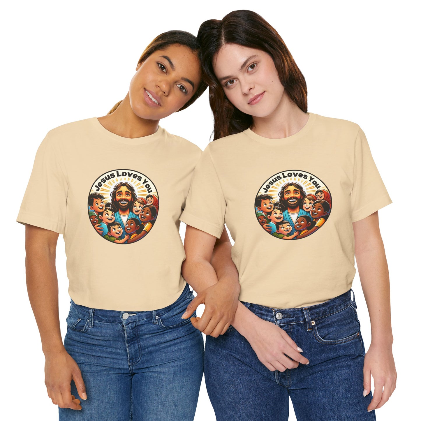 Men's Colorful 'Jesus Loves You' T-Shirt - Christian Apparel