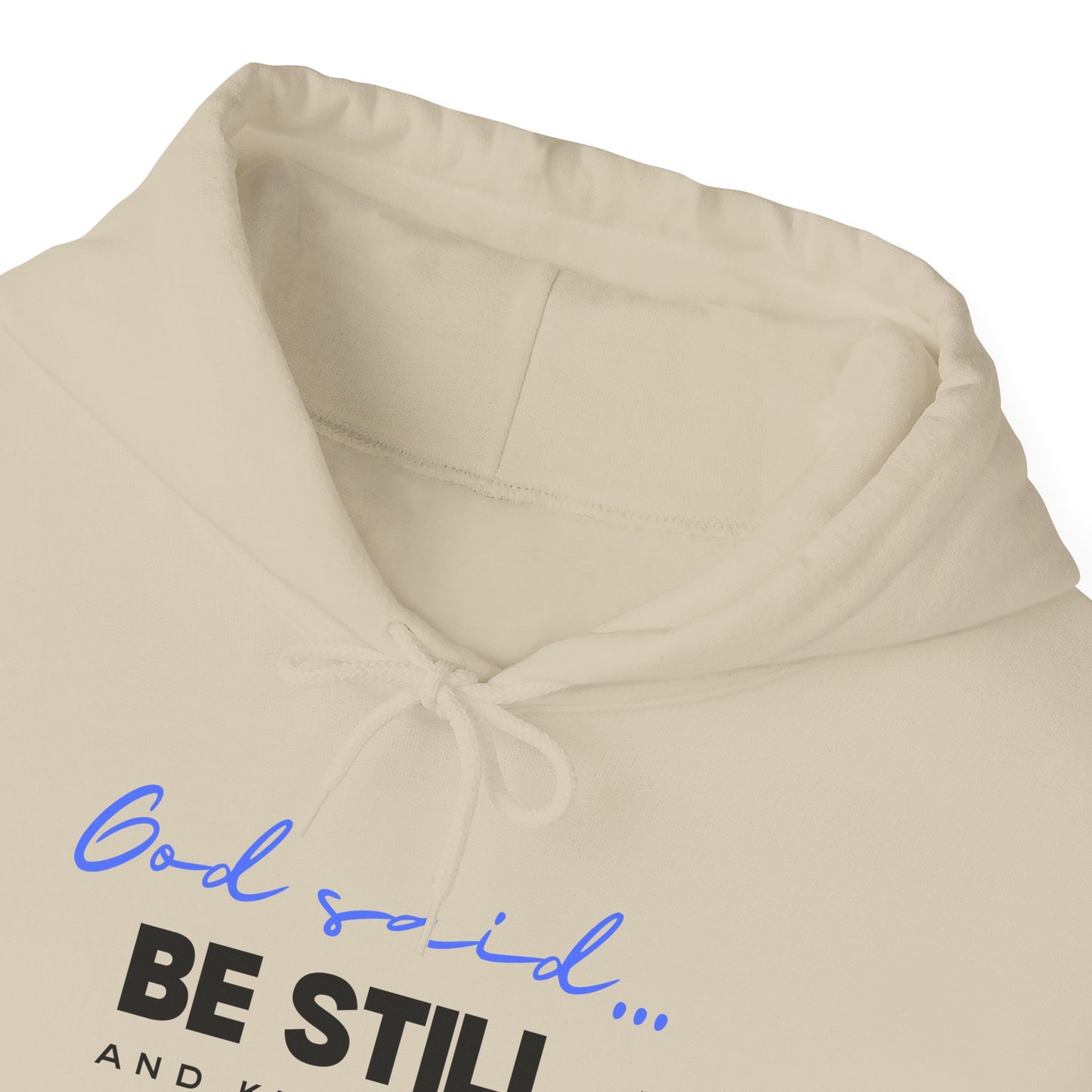 Be Still and Know Hoodie | Christian Hooded Sweatshirt | Faith-Based Unisex Hoodie | Trust God Sweatshirt | Warm Religious Apparel - Winter