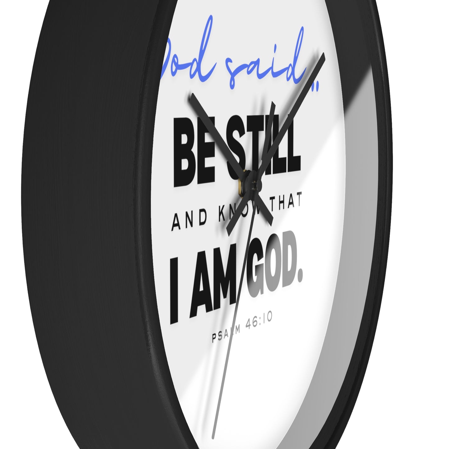 Be Still and Know Wall Clock | Christian Wall Clock for Home | Bible Verse Clock | Inspirational Religious Gift