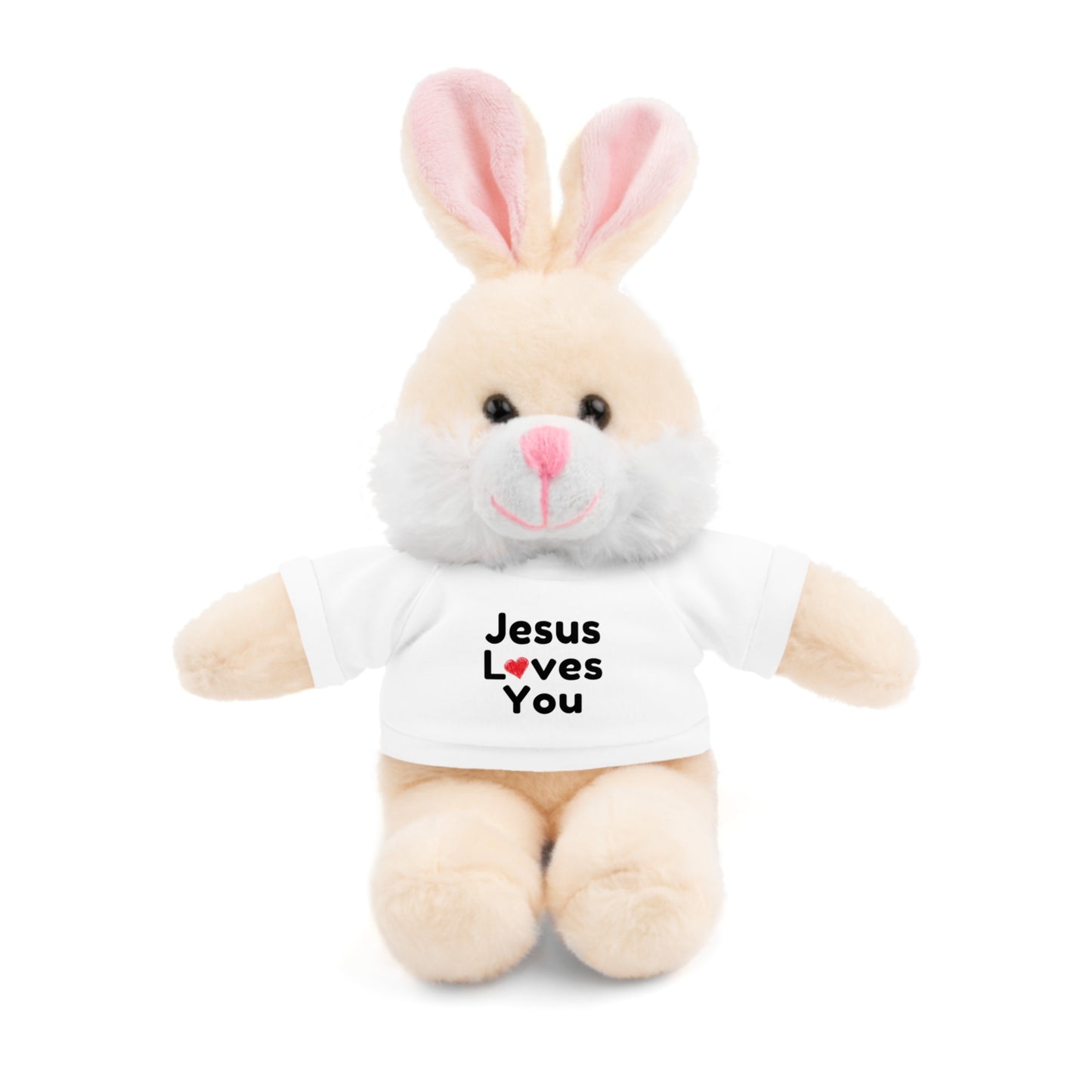 Jesus Loves You Plush Toy with Tee - Faith-inspired Stuffed Animal Gift