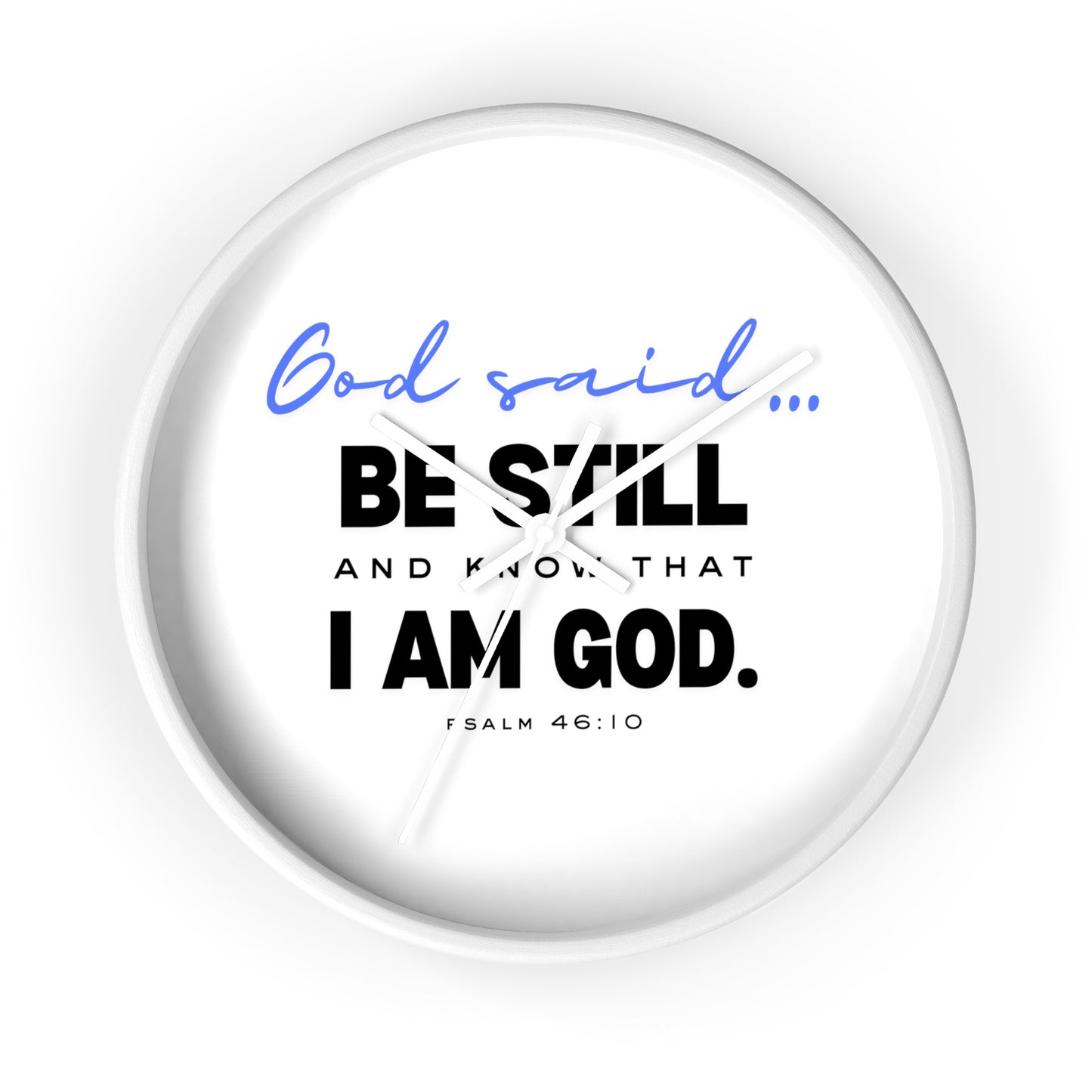 Be Still and Know Wall Clock | Christian Wall Clock for Home | Bible Verse Clock | Inspirational Religious Gift