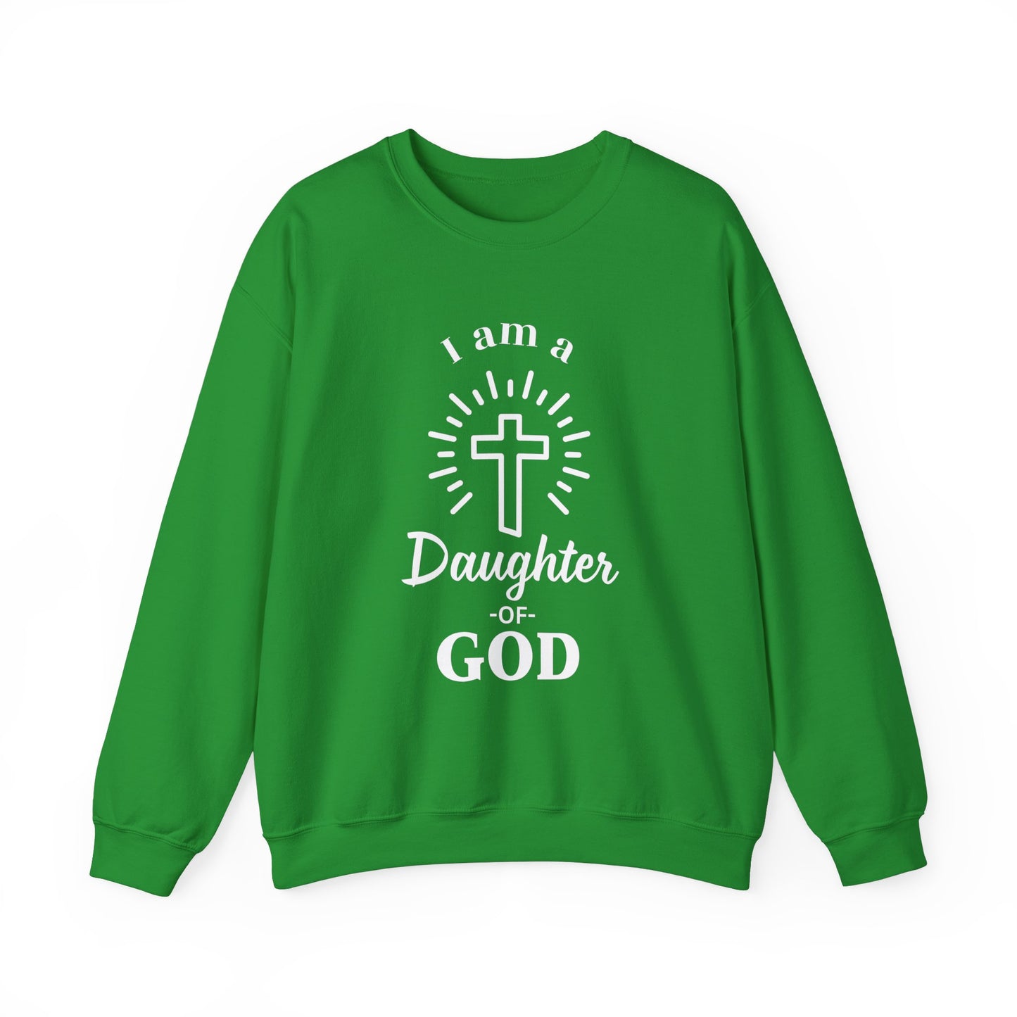 Daughter of God Crewneck Sweatshirt - Faith-Inspired Unisex Heavy Blend