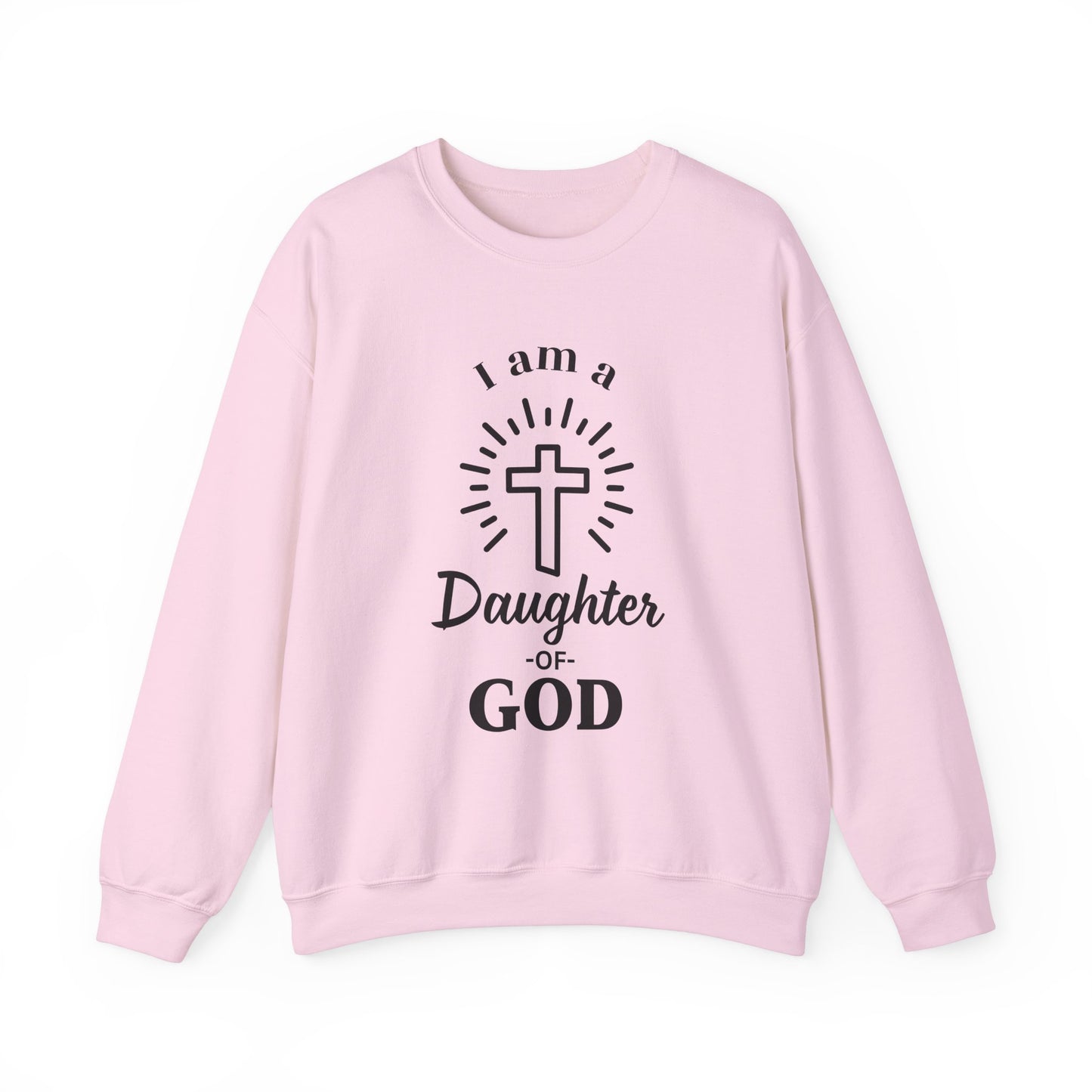 Daughter of God Crewneck Sweatshirt - Faith-Inspired Unisex Heavy Blend