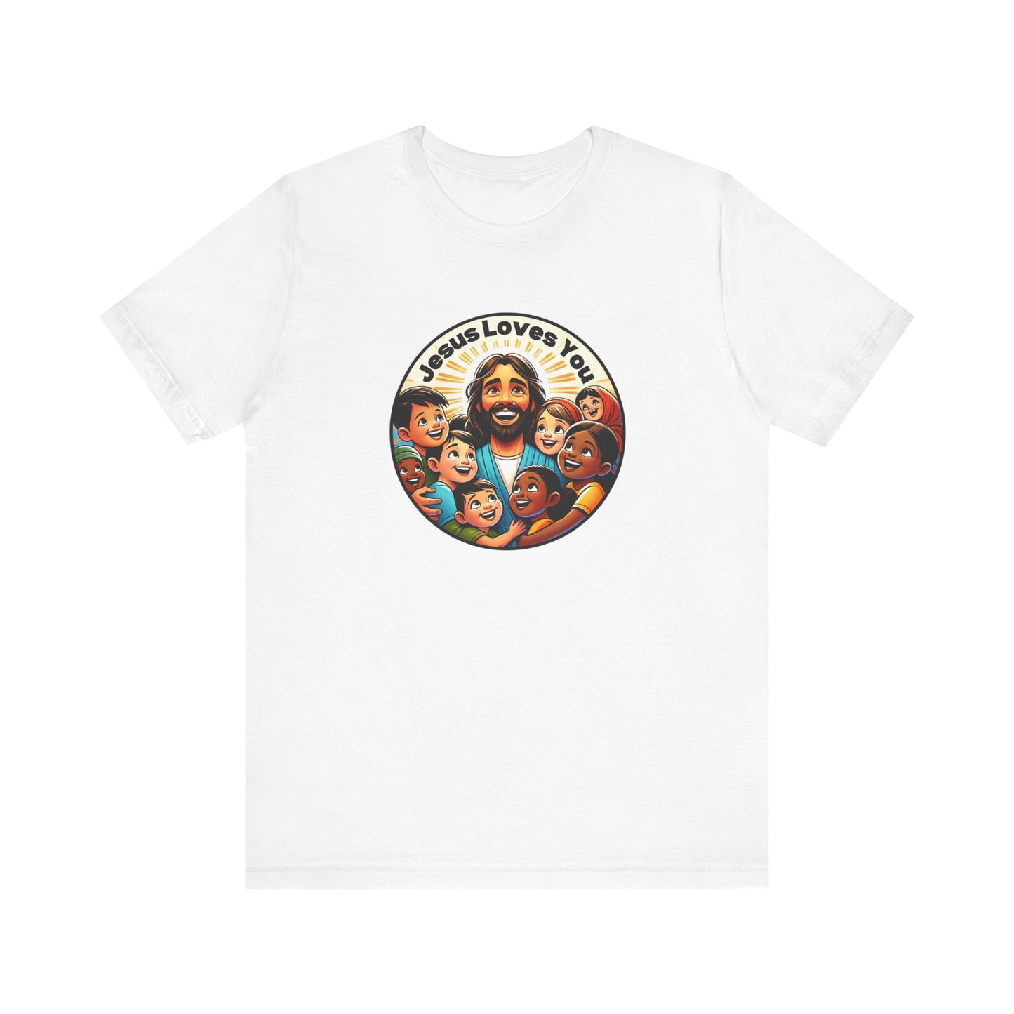 Men's Colorful 'Jesus Loves You' T-Shirt - Christian Apparel