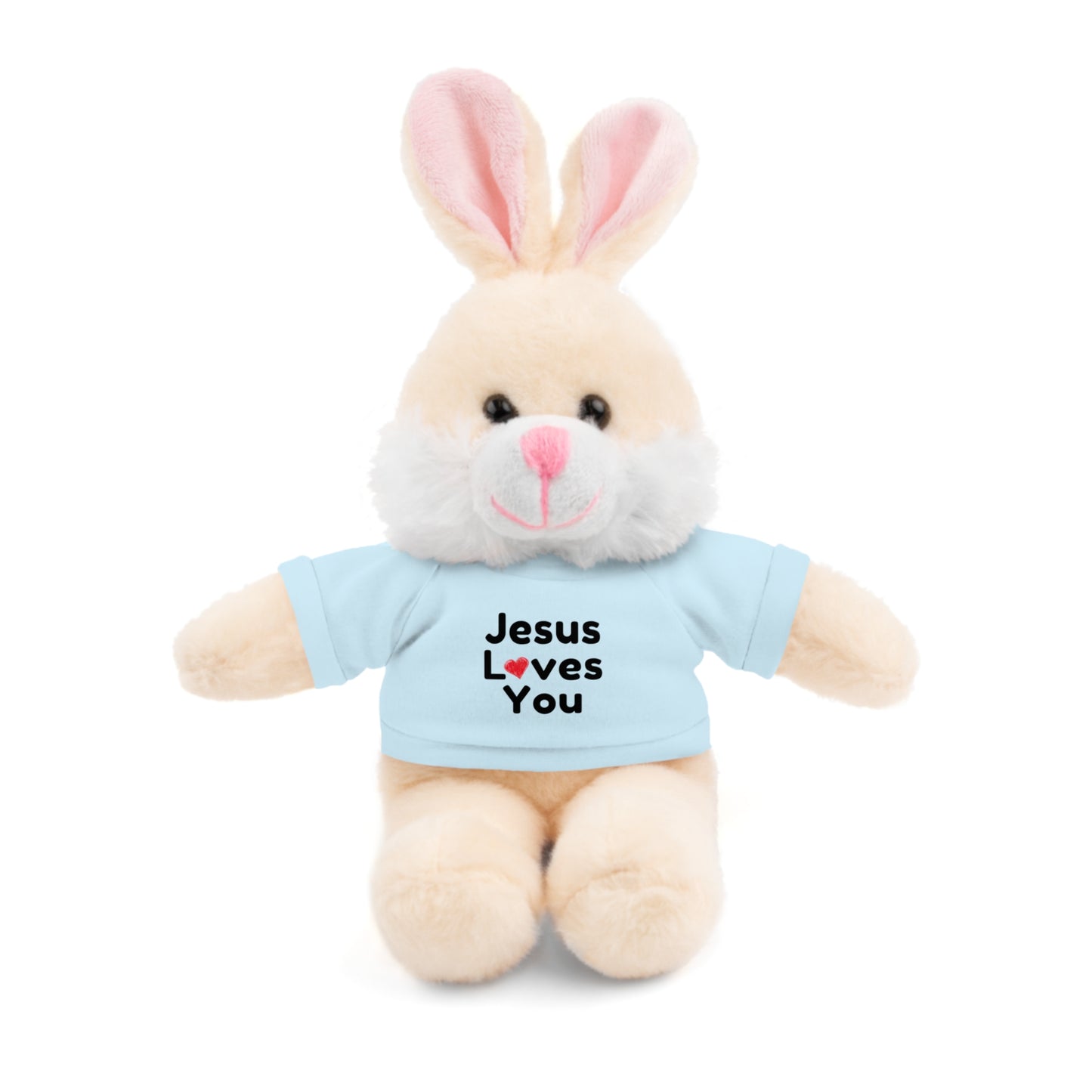 Jesus Loves You Plush Toy with Tee - Faith-inspired Stuffed Animal Gift