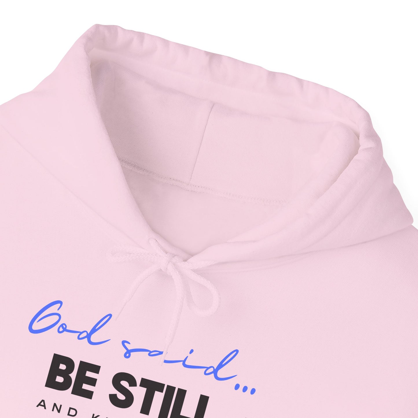 Be Still and Know Hoodie | Christian Hooded Sweatshirt | Faith-Based Unisex Hoodie | Trust God Sweatshirt | Warm Religious Apparel - Winter
