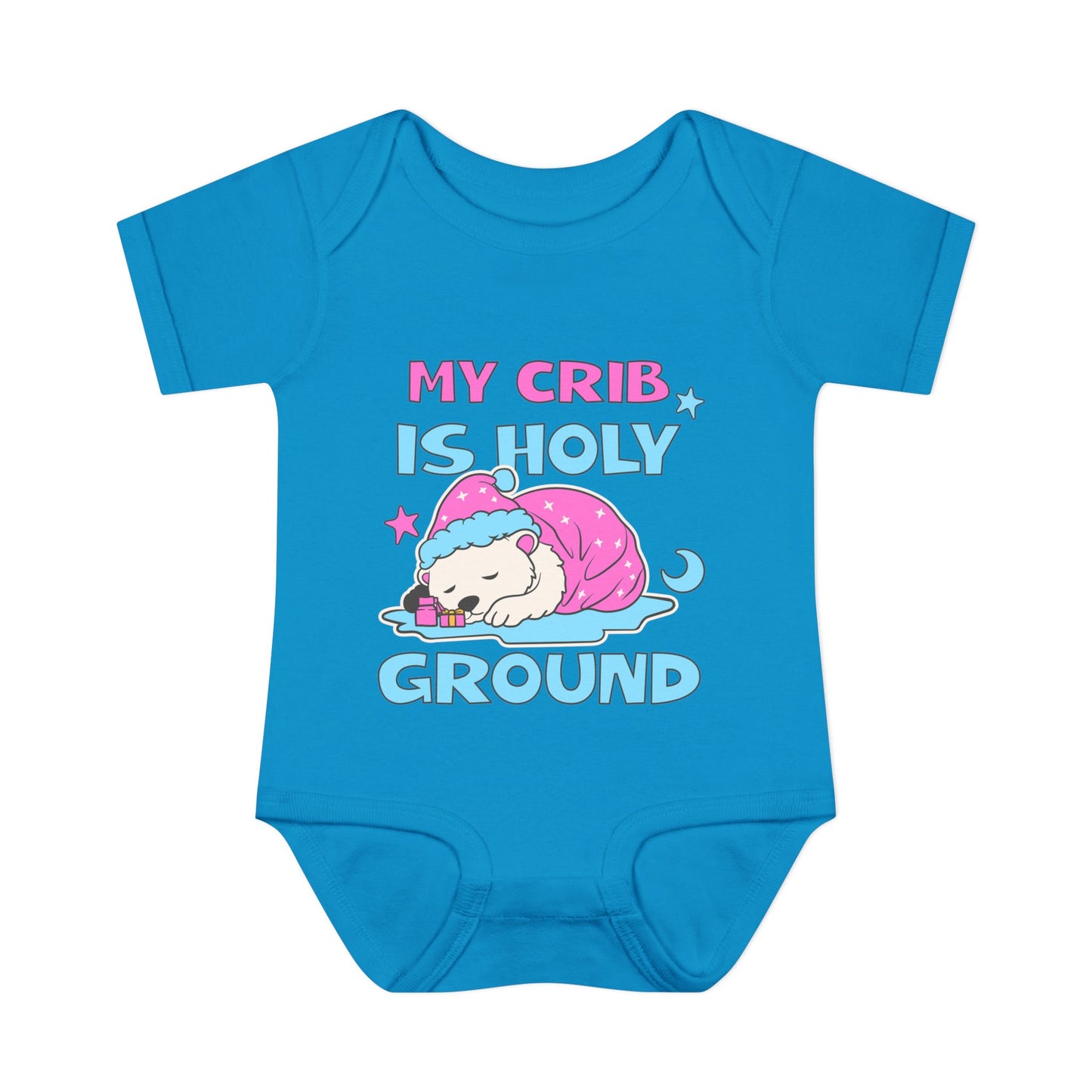 My Crib Is Holy Ground Baby Bodysuit - Cute Infant Apparel for Newborns