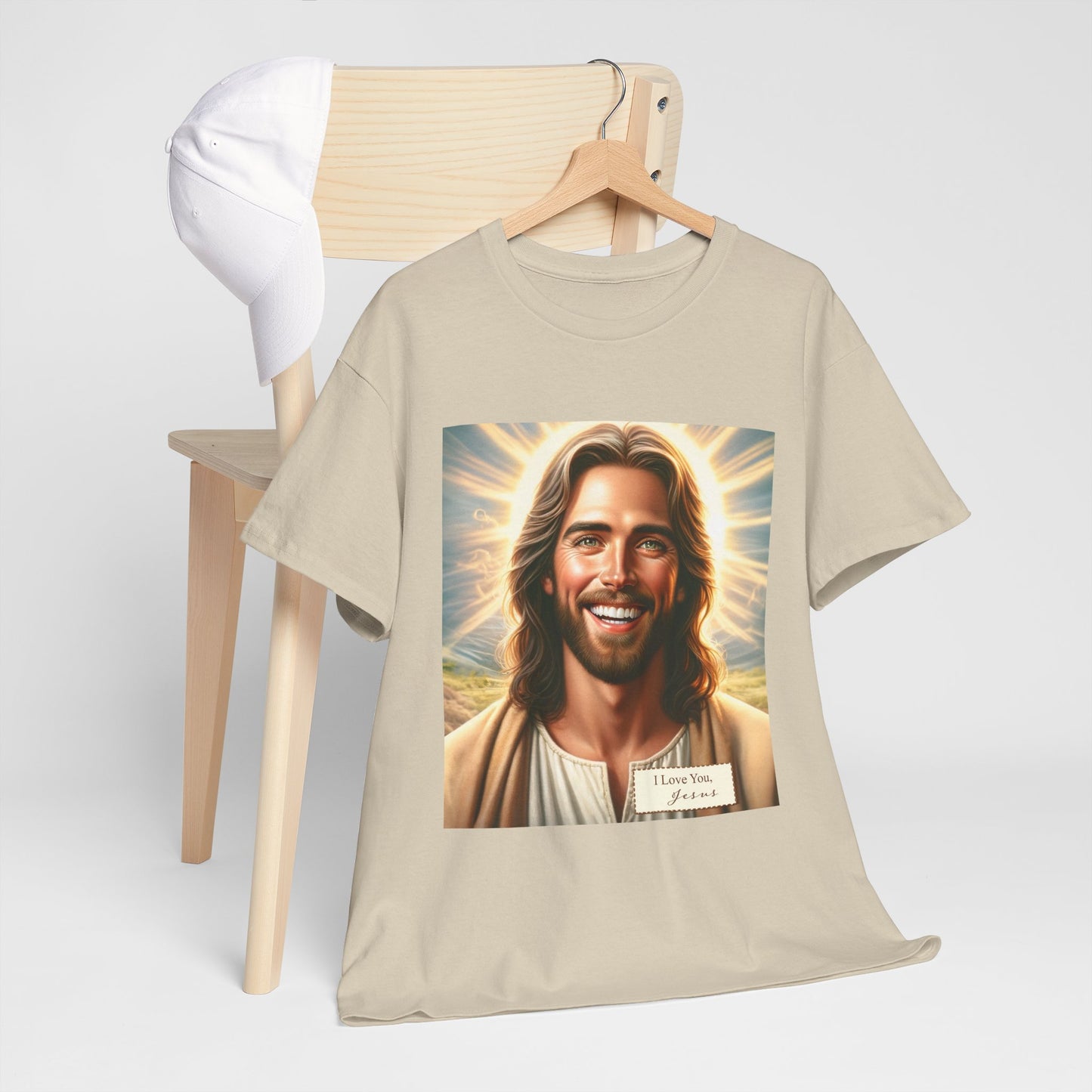 Faith-Inspired Fashion - Jesus Loves You Unisex Heavy Cotton Tee