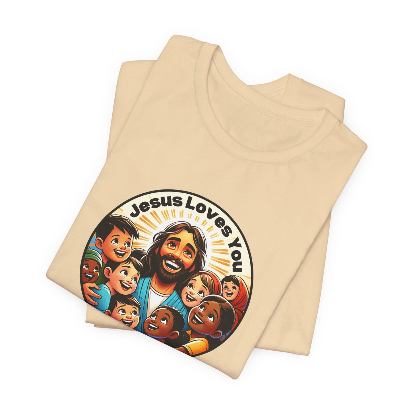 Men's Colorful 'Jesus Loves You' T-Shirt - Christian Apparel