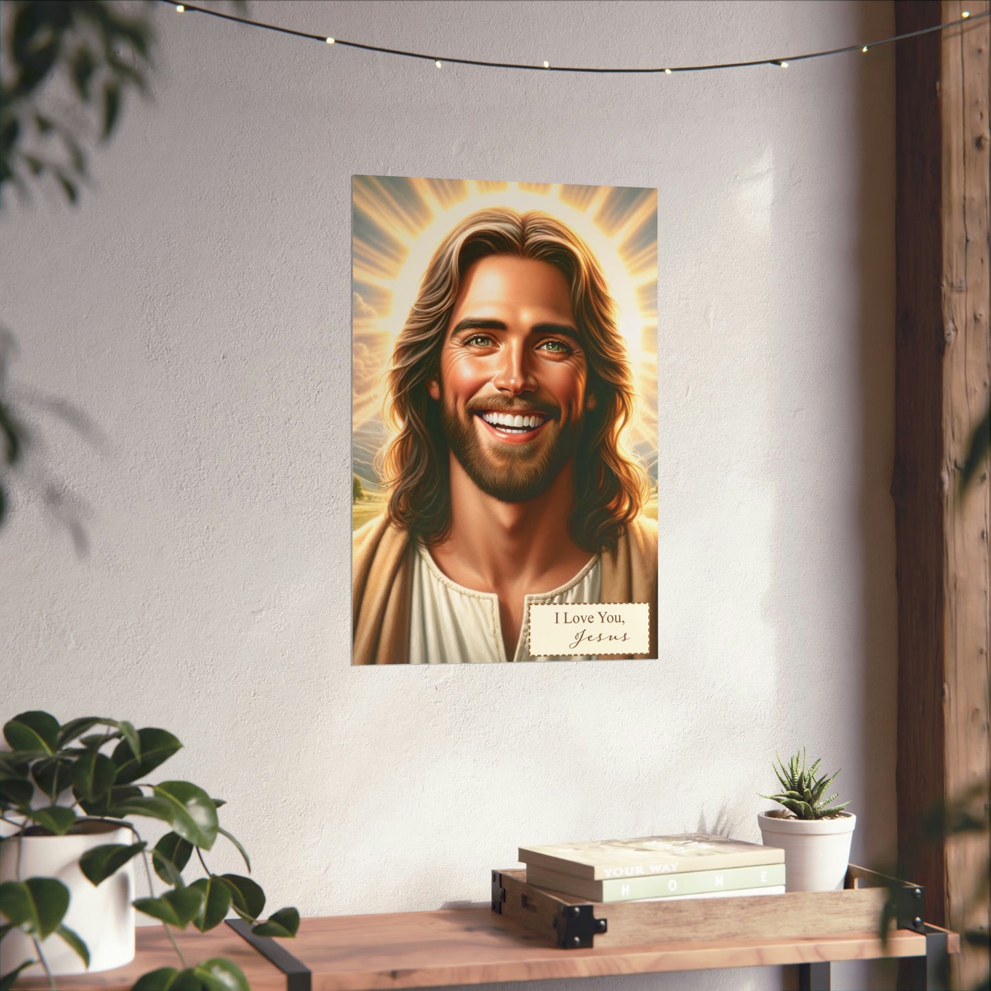 Religious Wall Art: 'Jesus Loves You' Matte Poster – Inspirational Christian Decor