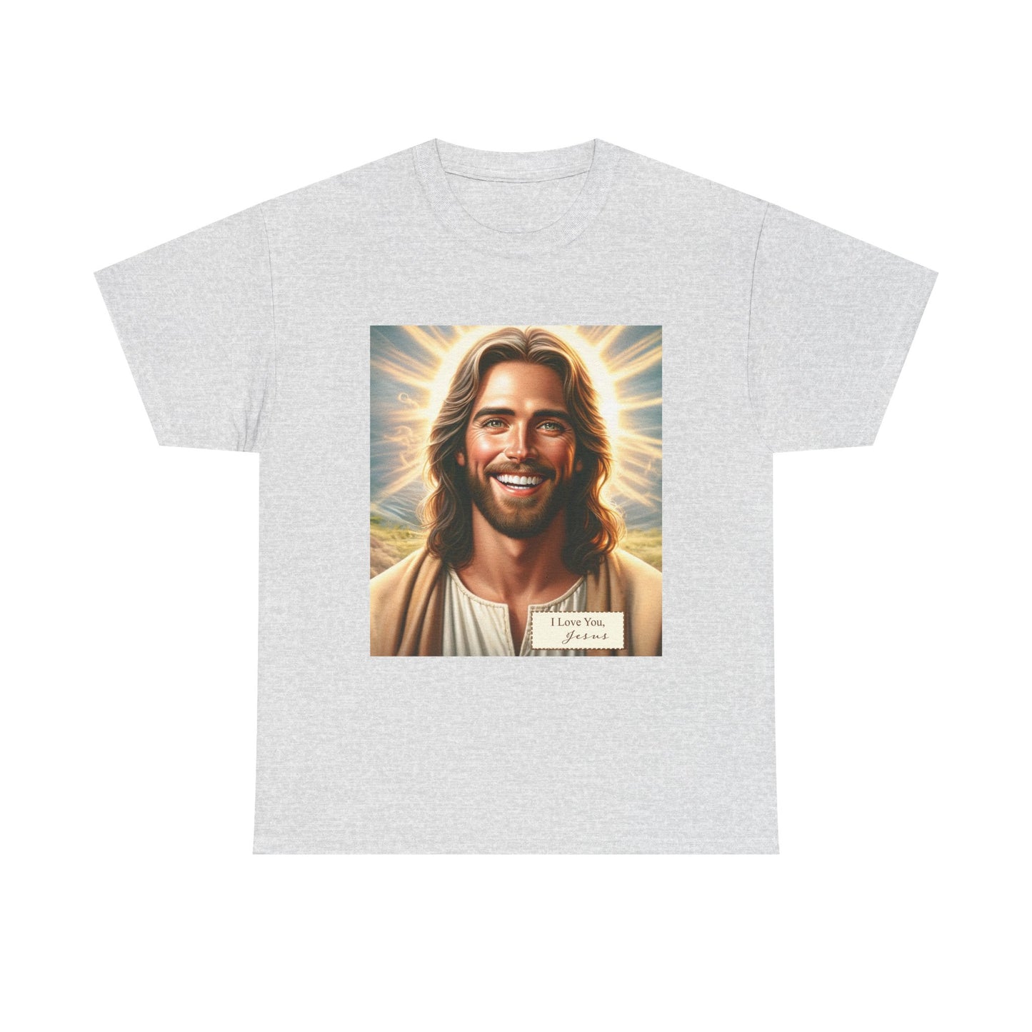 Faith-Inspired Fashion - Jesus Loves You Unisex Heavy Cotton Tee