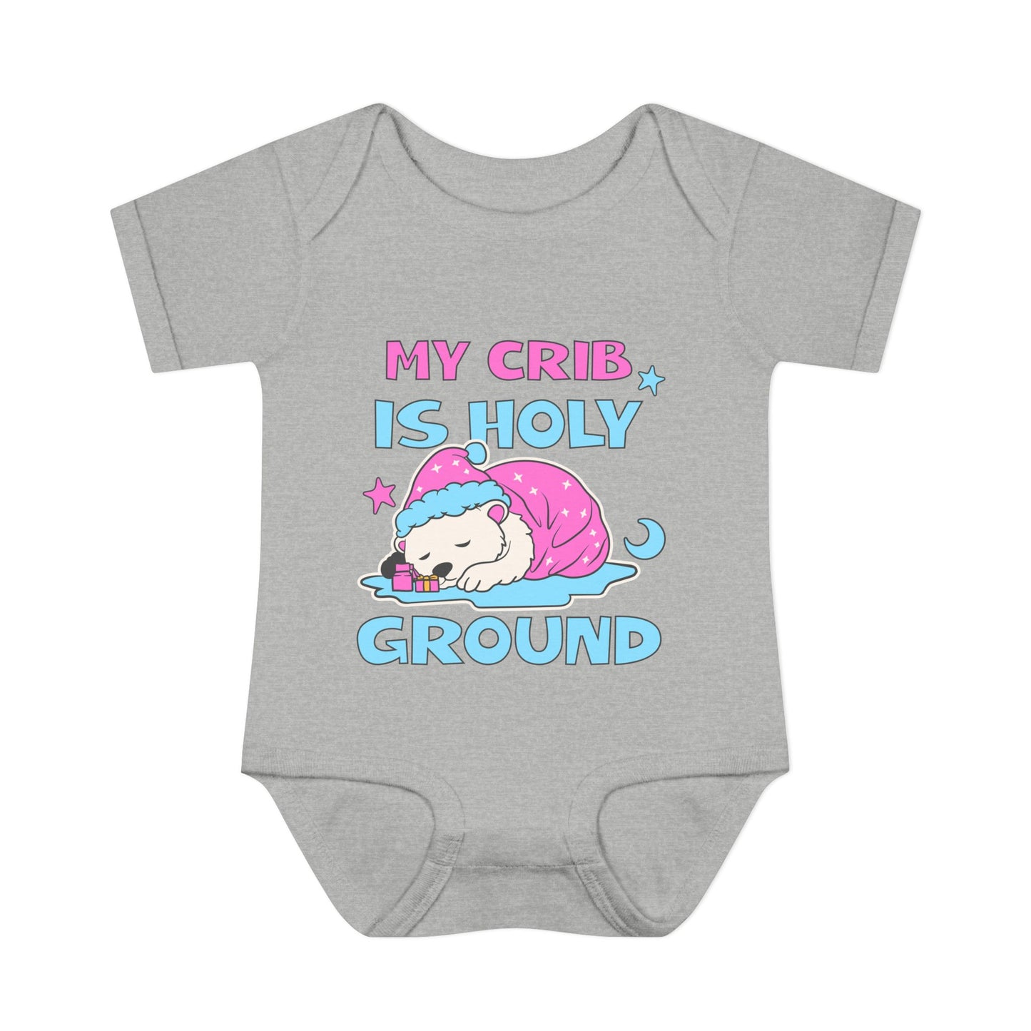 My Crib Is Holy Ground Baby Bodysuit - Cute Infant Apparel for Newborns